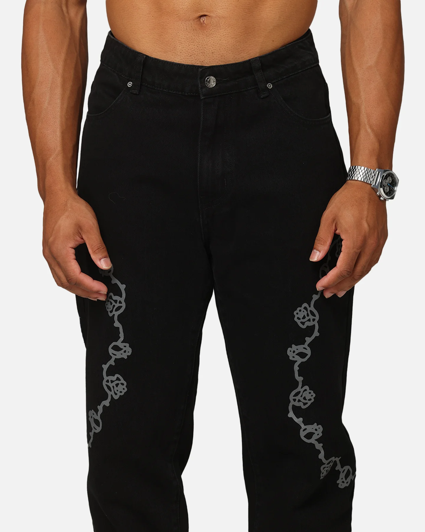 Carre Rosebowl Jeans Black Denim - Image 7