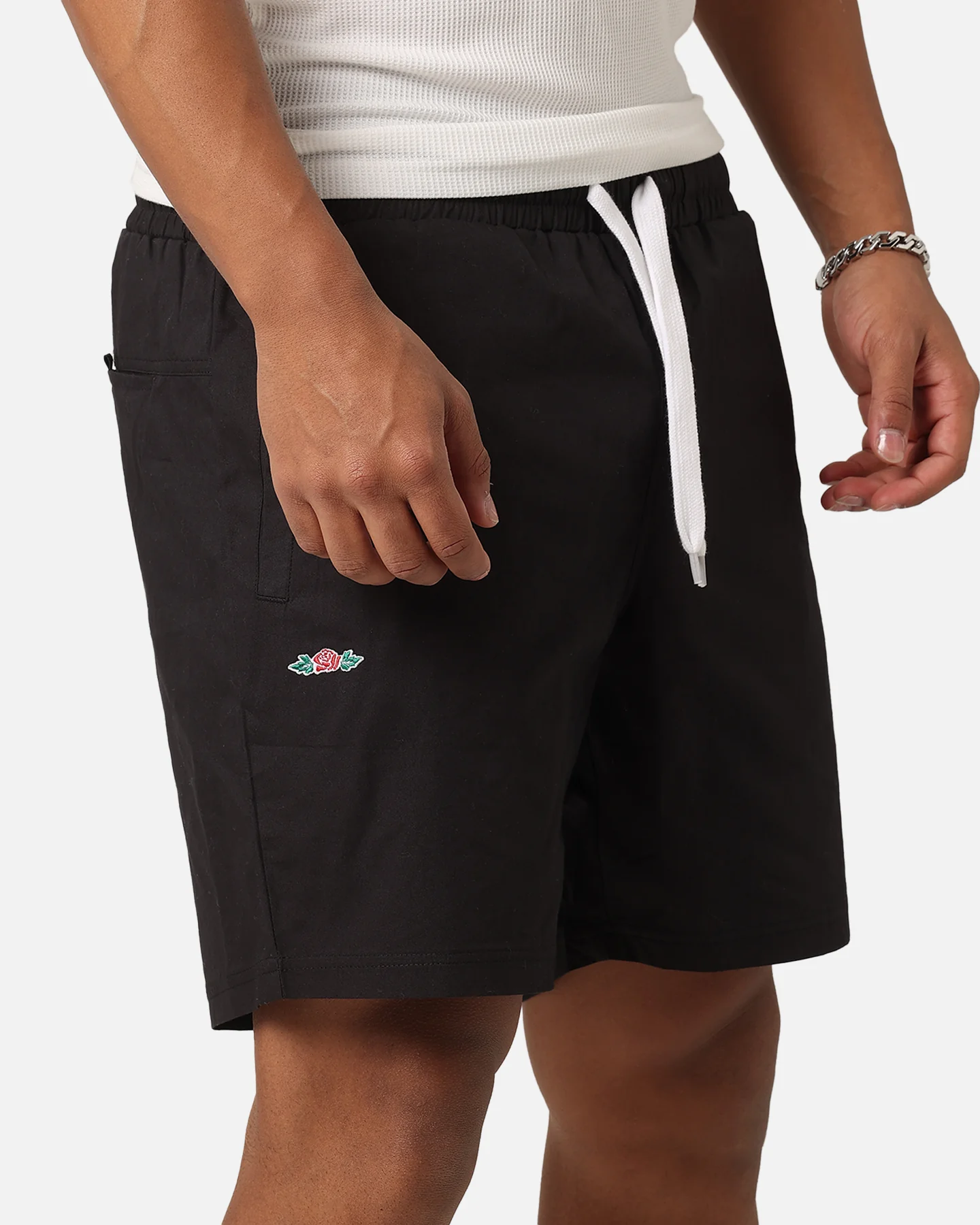 Carre Rosebud Beach Shorts Black - Image 3