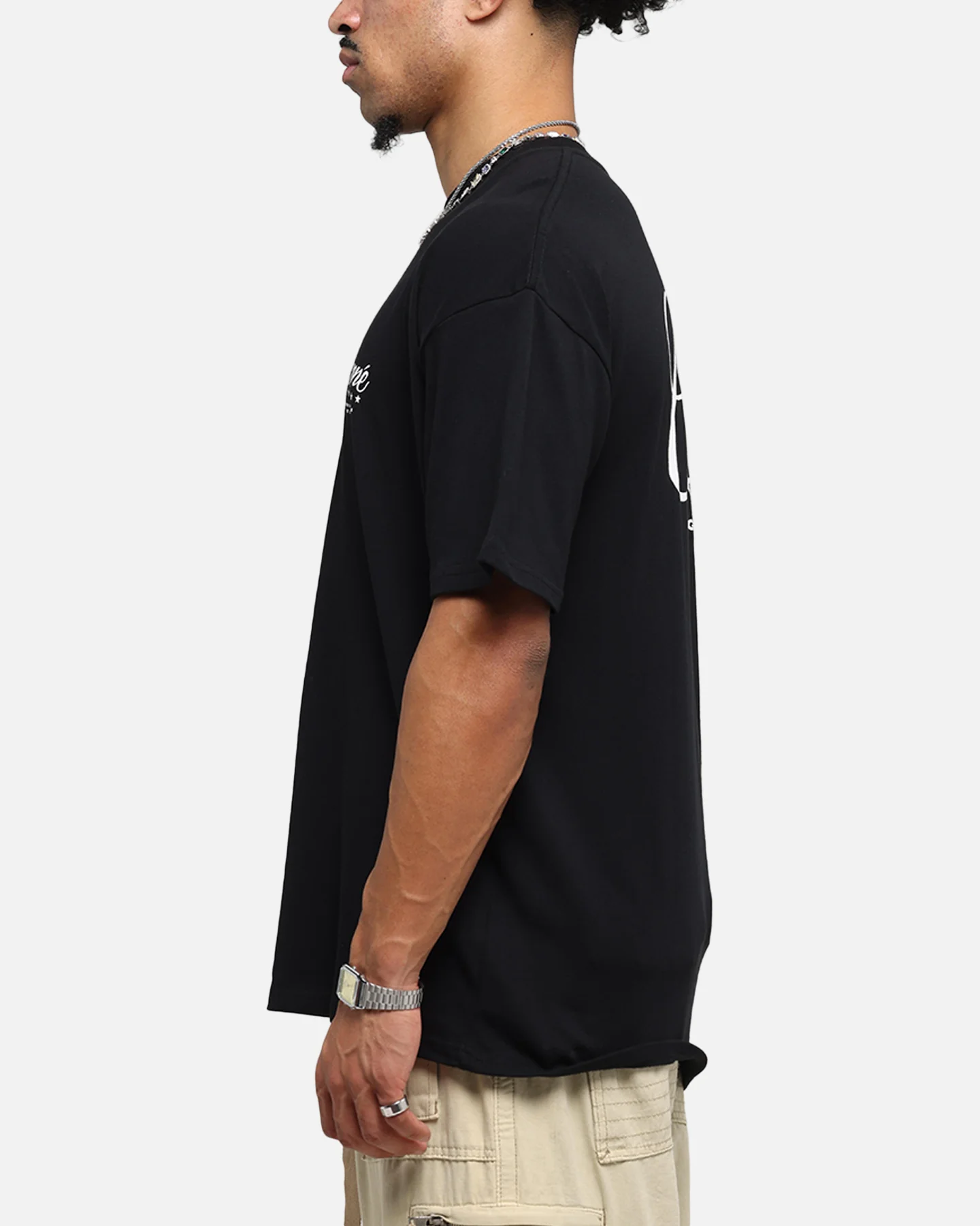 Carre Script T-Shirt Black - Image 6