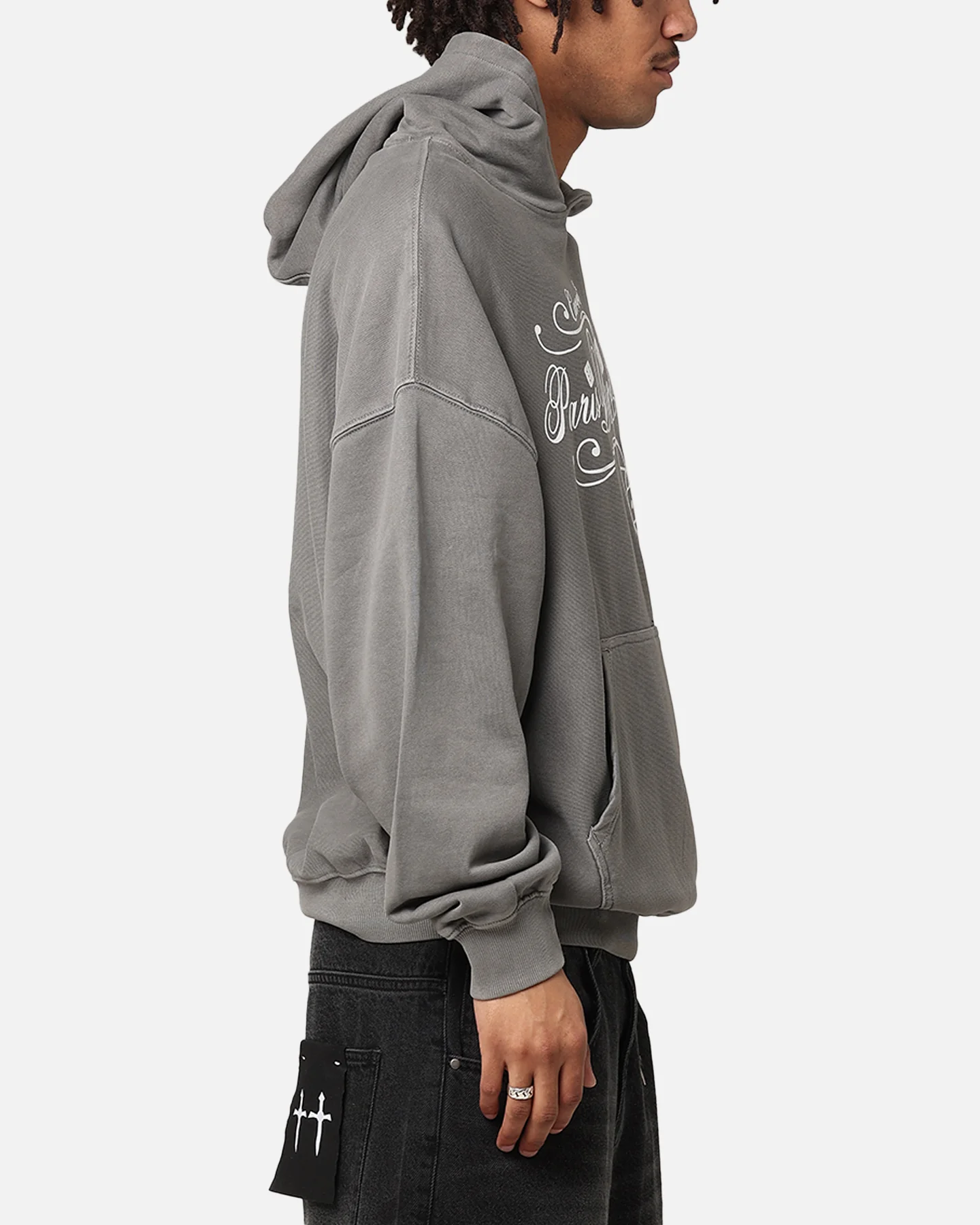 Carre Shootout Hoodie Washed Charcoal - Image 4