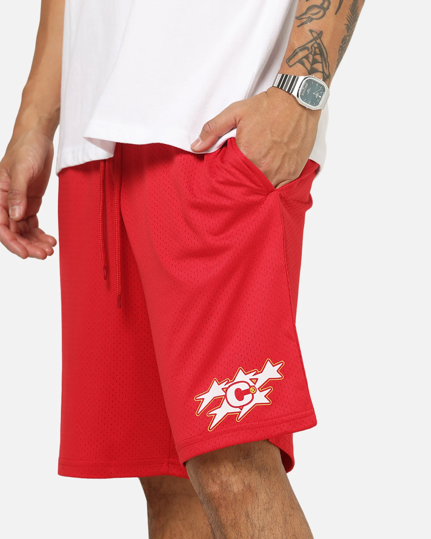 Carre Sideline Basketball Shorts Red - Image 3