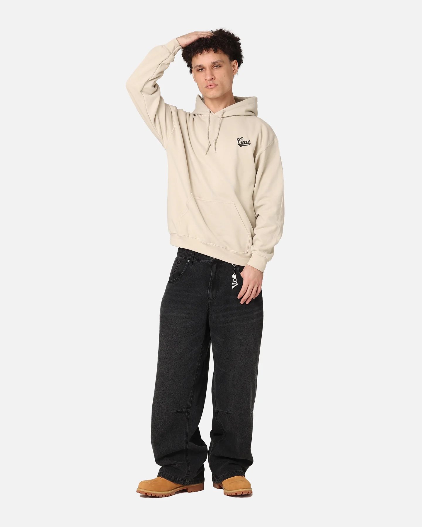 Carre Simplicite Hoodie Sand - Image 2