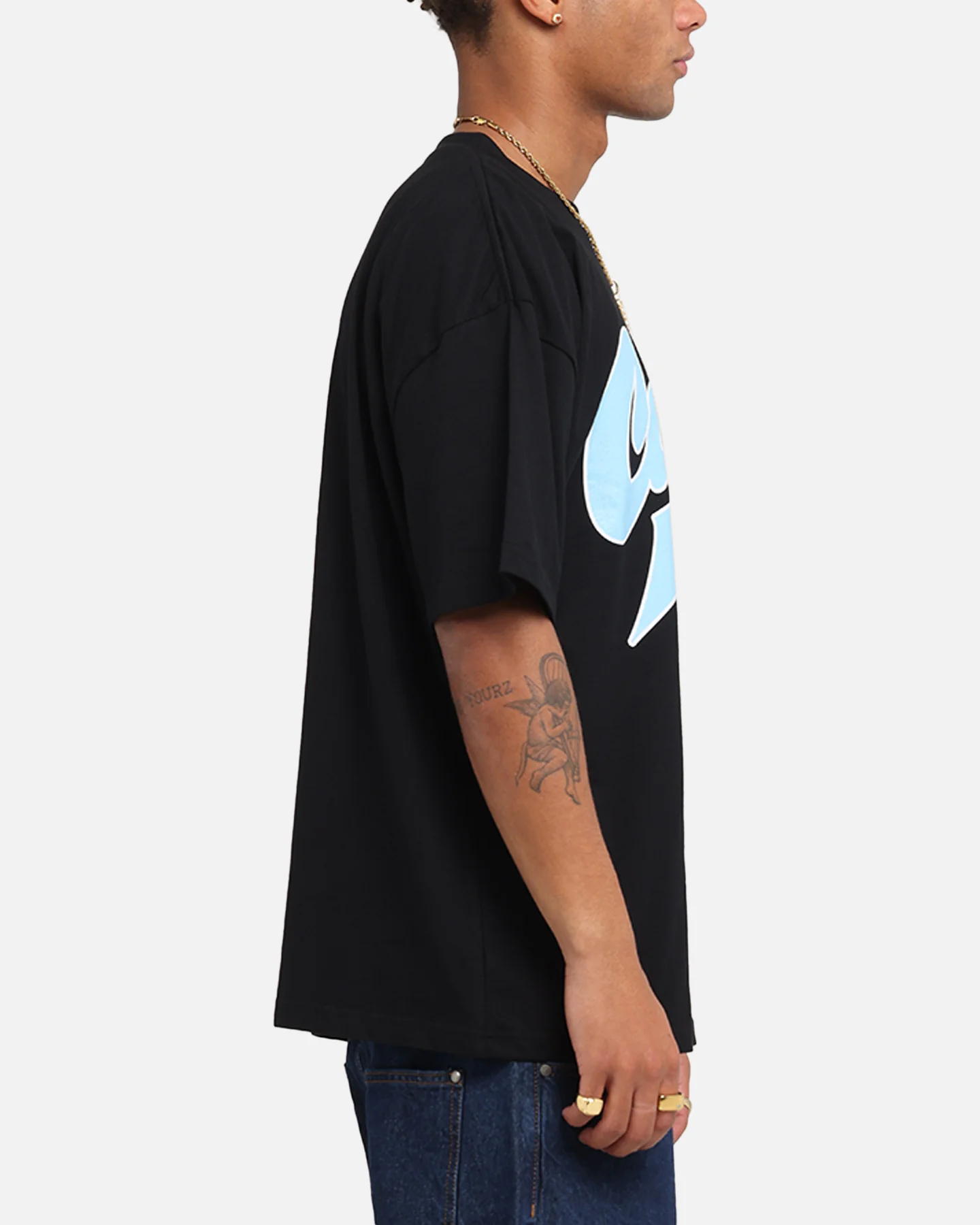 Carre Slugger Script T-Shirt Black - Image 4