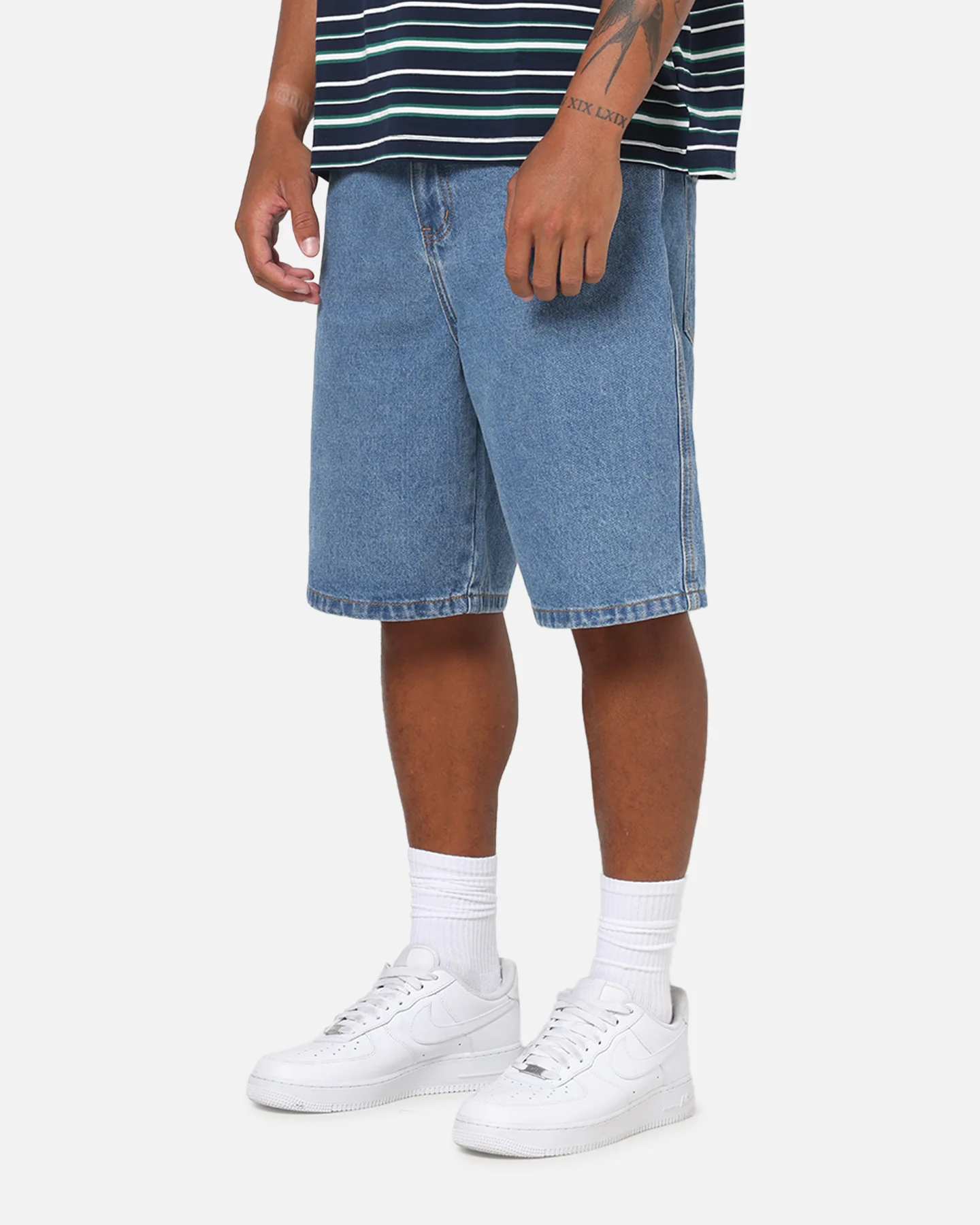 Carre Solace Baggy Jorts Mid Blue - Image 6