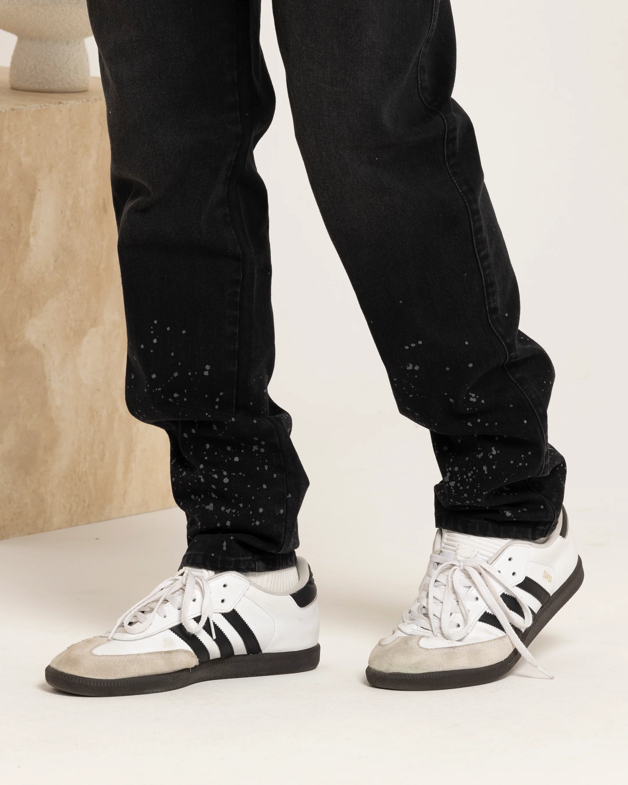 Carre Splash Jeans Black - Image 4