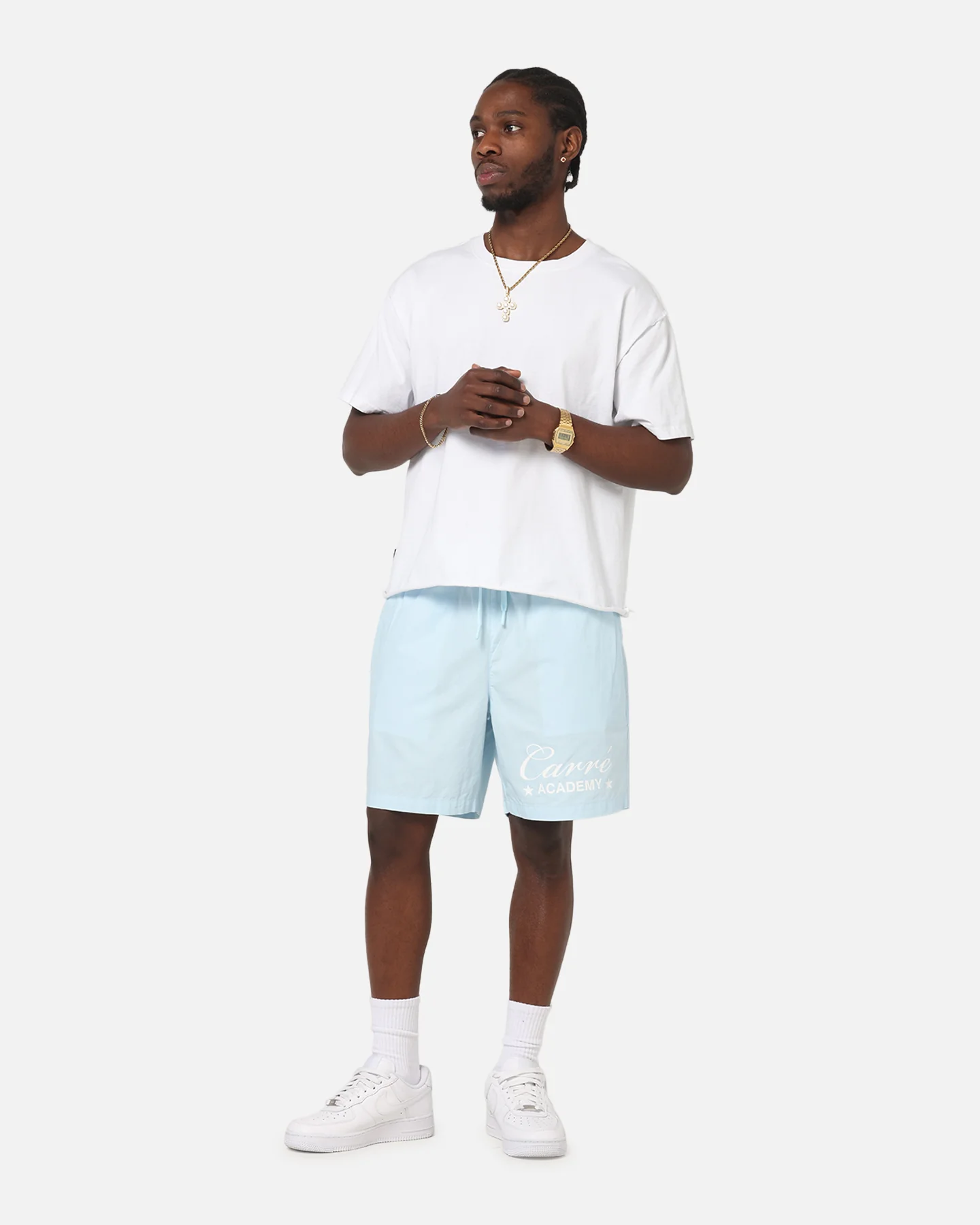 Carre Star Academy Beach Shorts Baby Blue - Image 2
