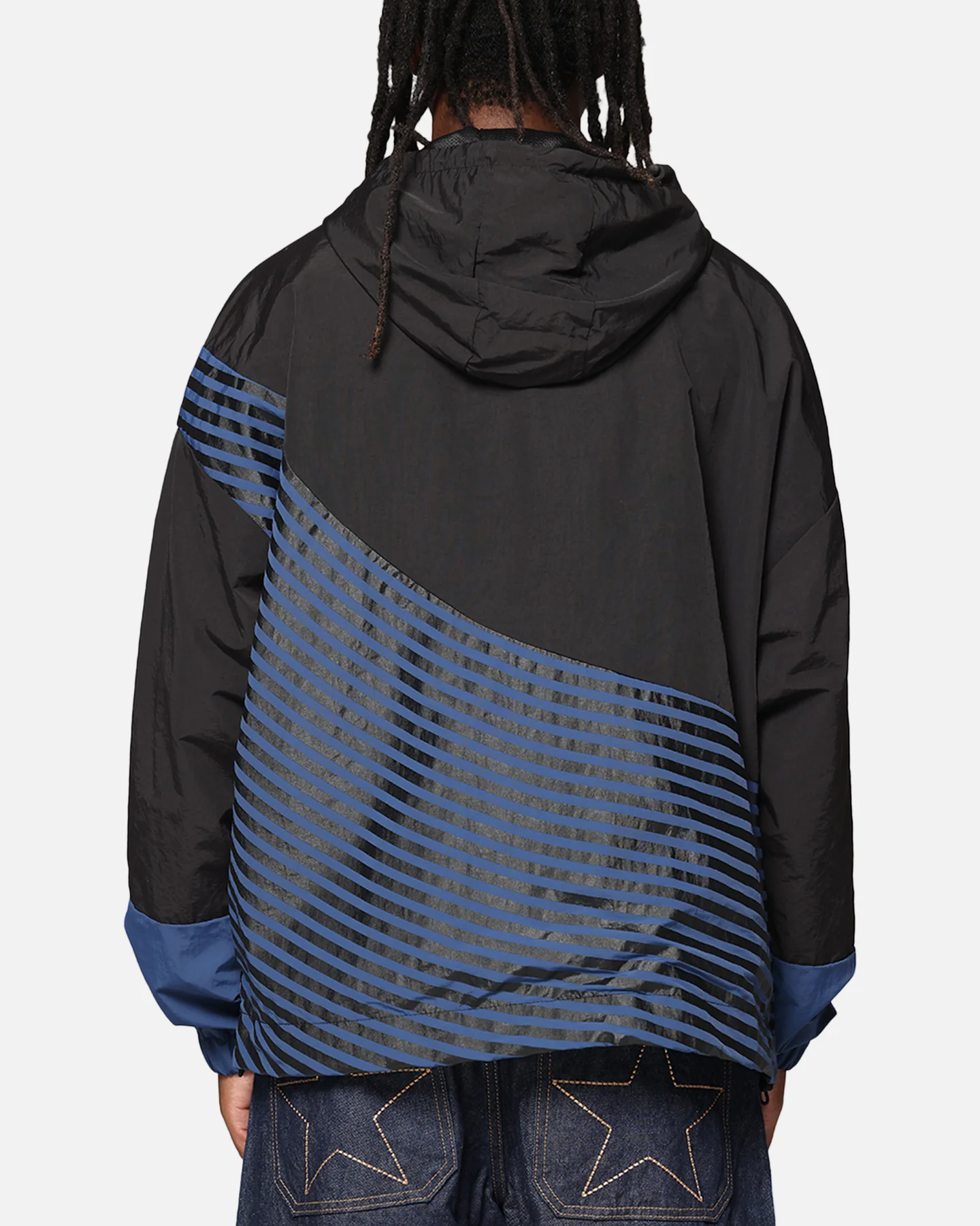 Carre Star Shooter Windbreaker Jacket Black/Blue - Image 3