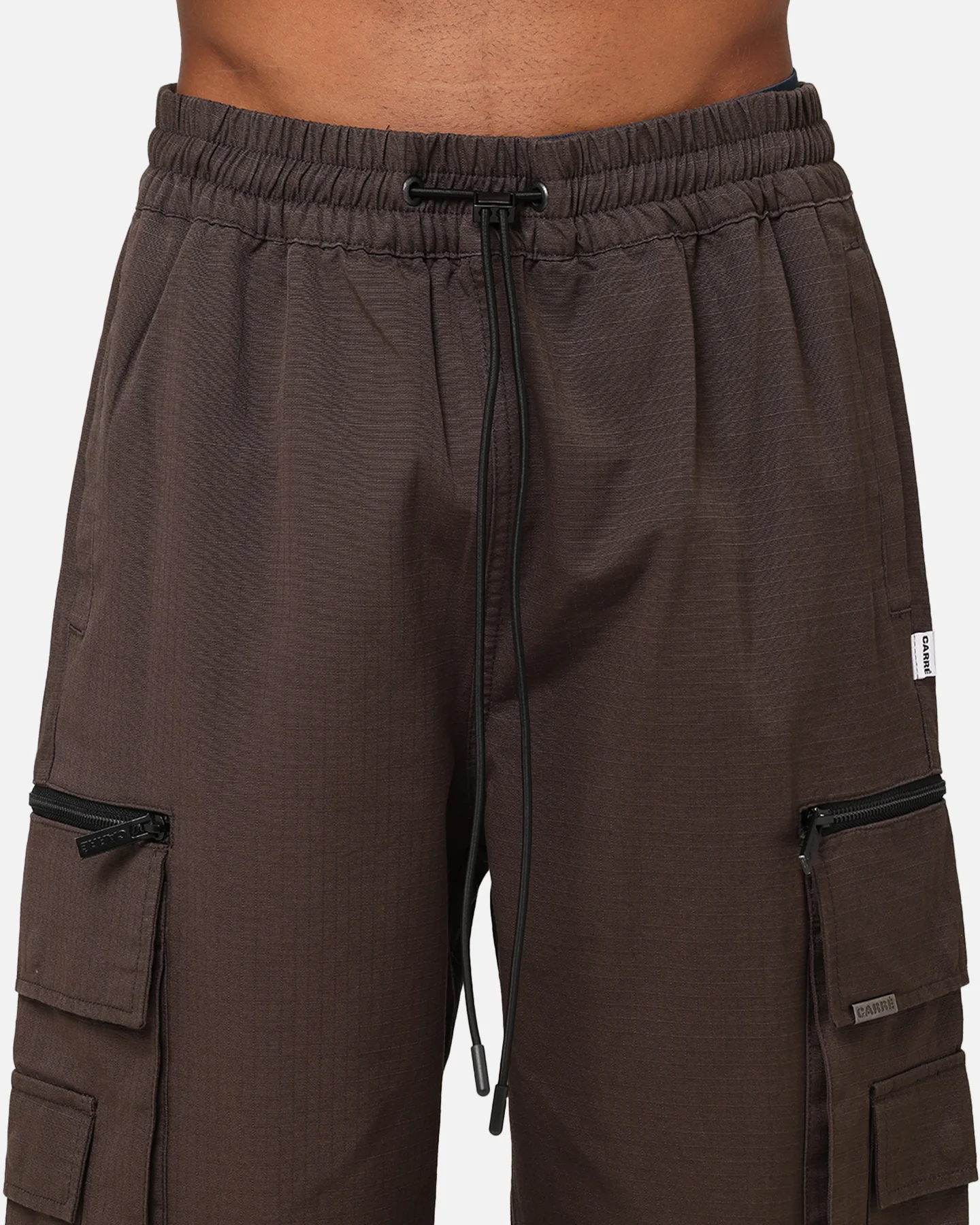 Carre Tactic Cargo Joggers Brown - Image 7