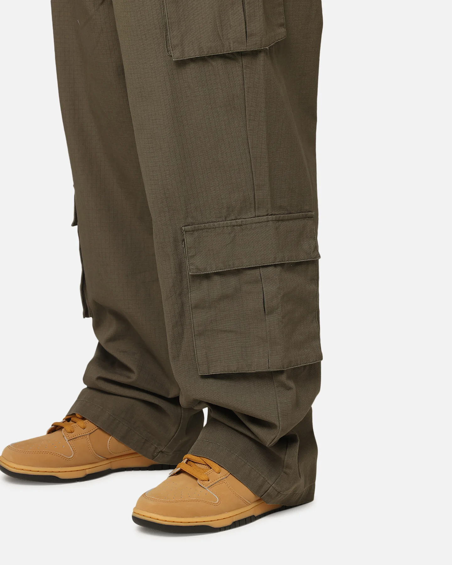 Carre Tactical Baggy Cargo Pants Khaki - Image 4