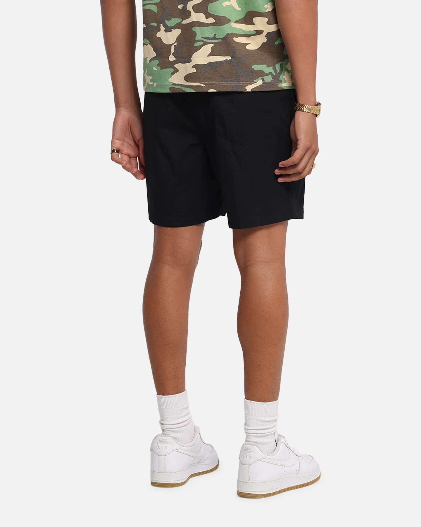 Carre Tagline Beach Shorts Black - Image 6