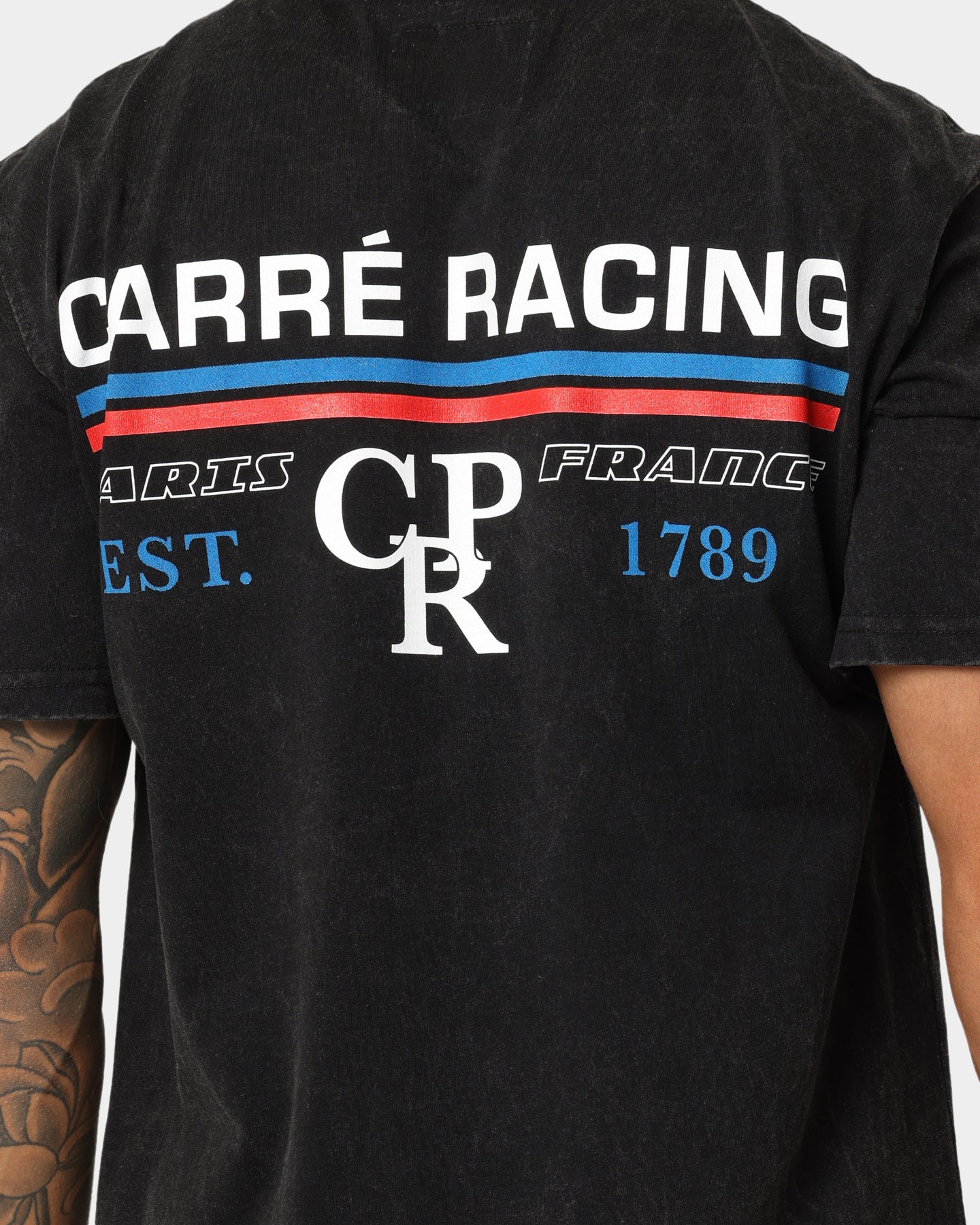 Carre Track Day T-Shirt Black Wash - Image 5