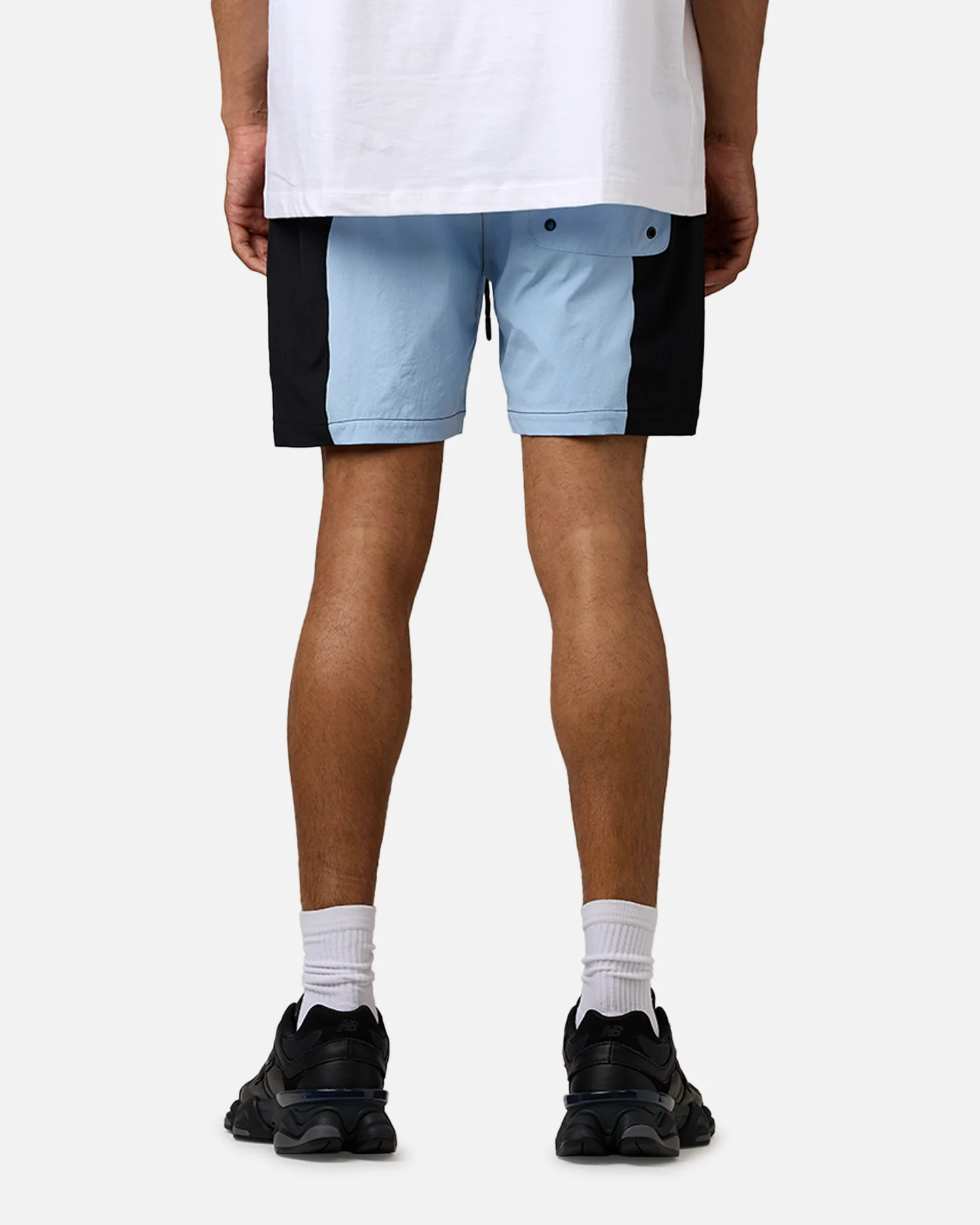 Carre Two Tone Shorts Black/Light Blue - Image 5