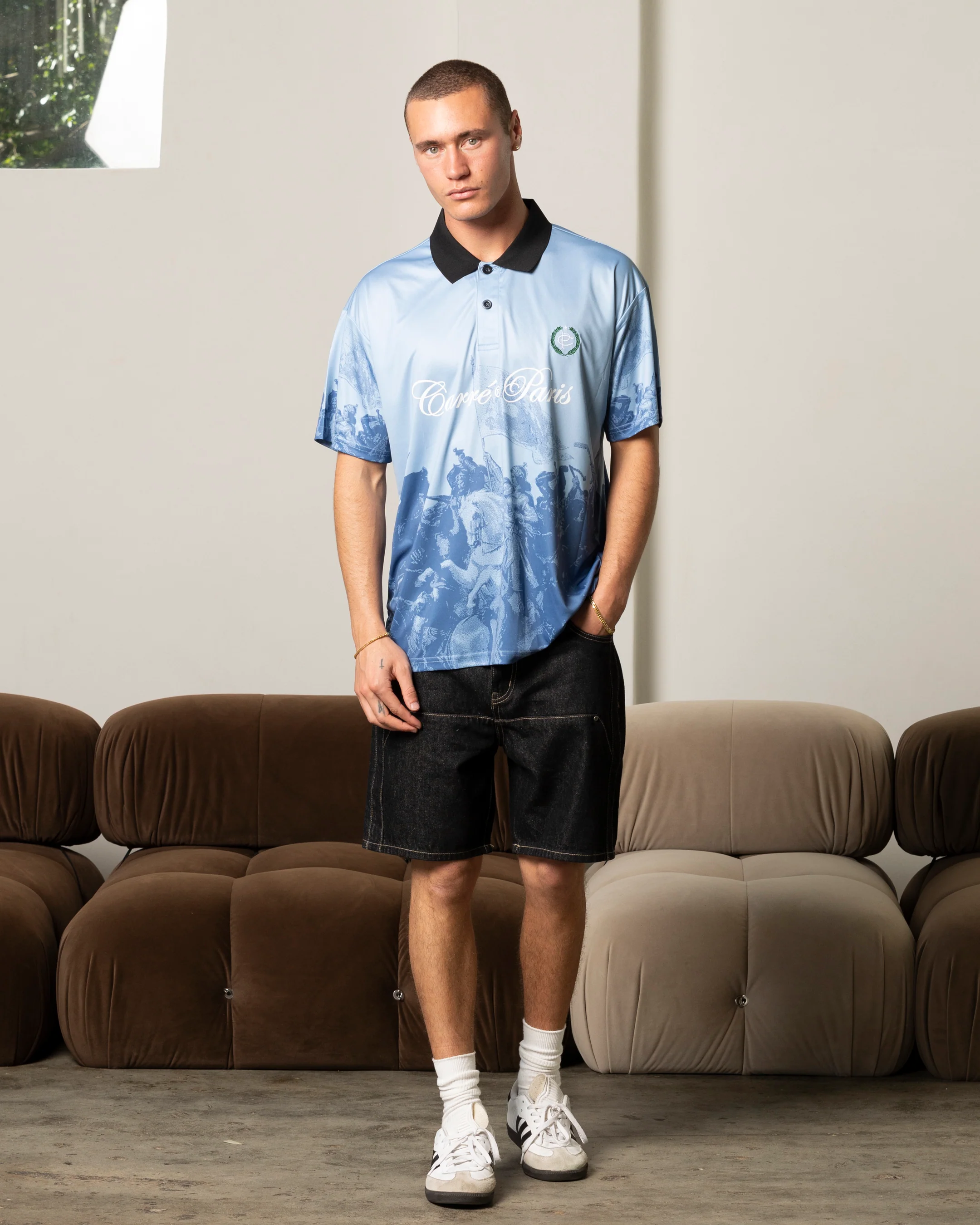 Carre Victory Short Sleeve Jersey Light Blue - Image 2