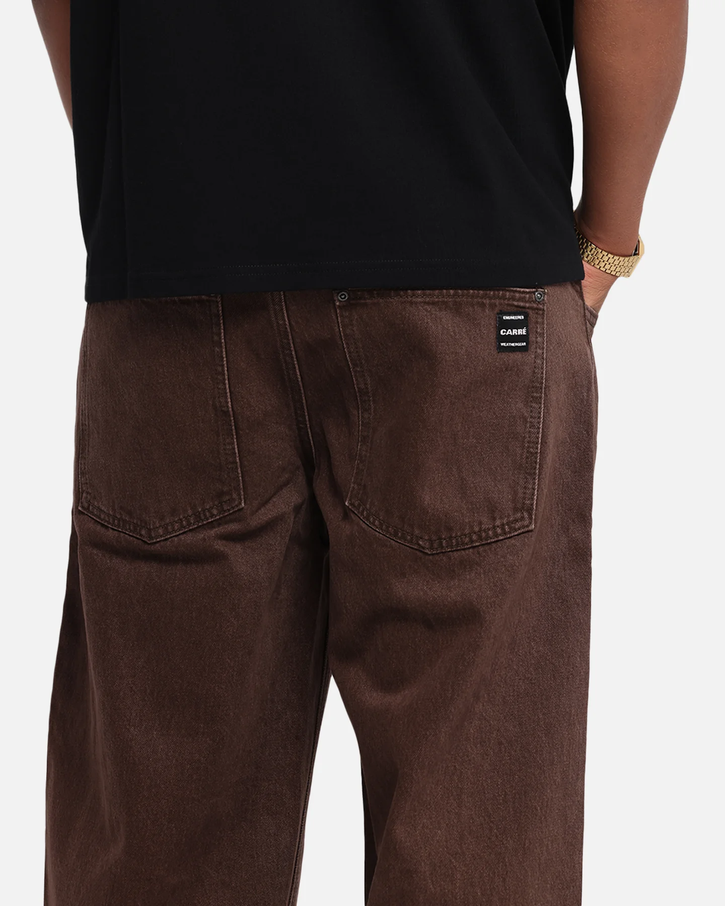 Carre Weathergear Carpenter Jeans Brown - Image 4