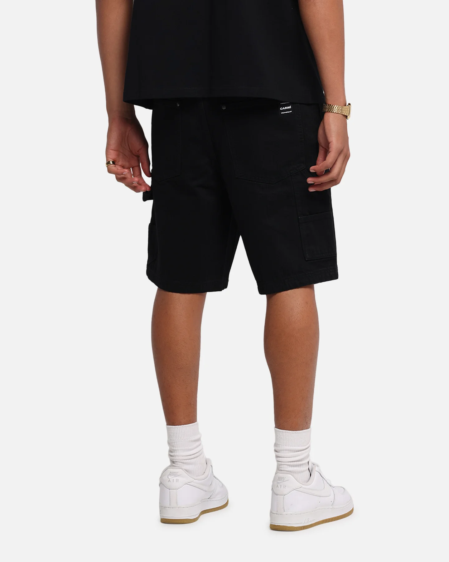Carre Weatherwear Carpenter Jorts Black - Image 5