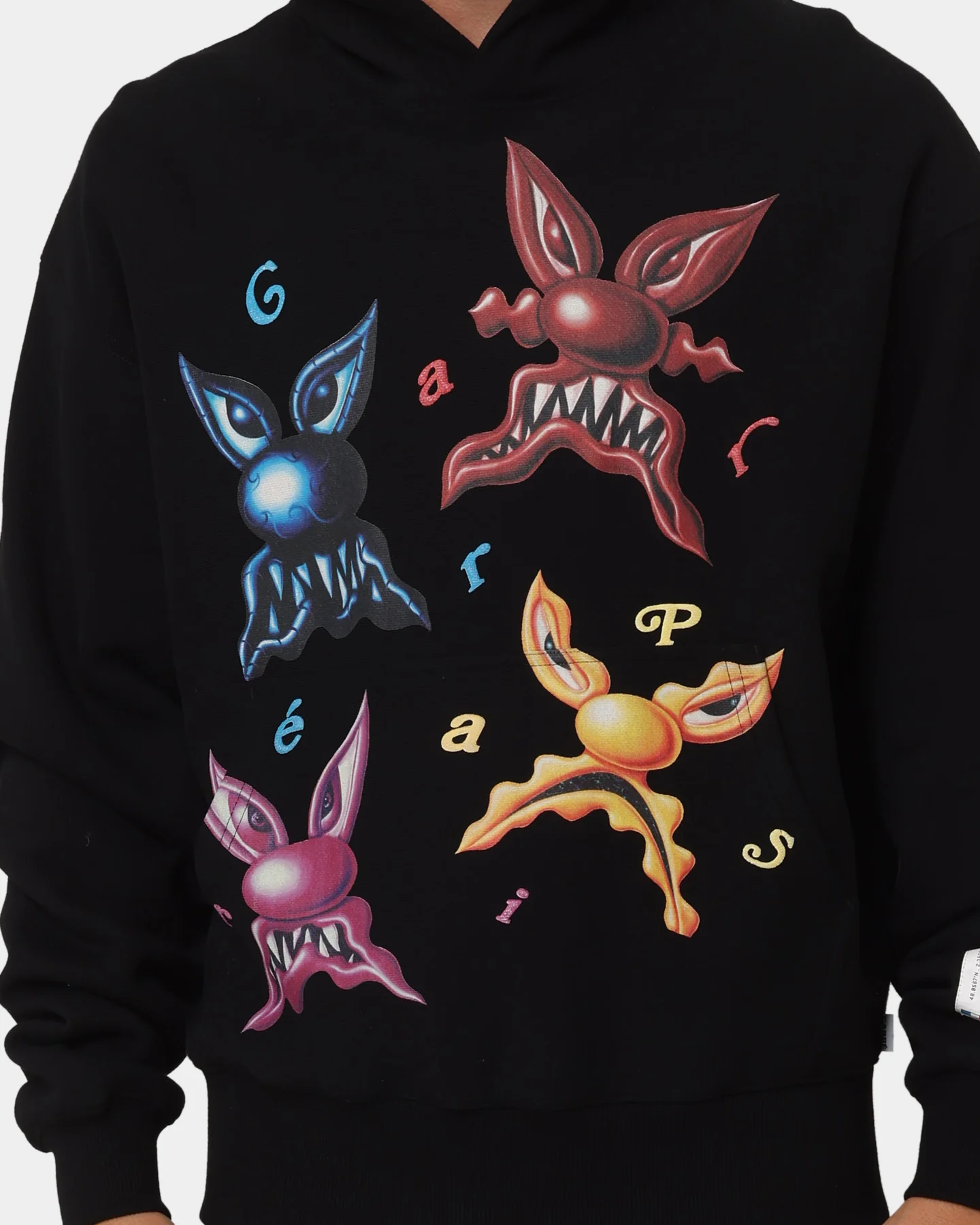 Carré X Kenny Scharf Meanie Oversized Hoodie Black - Image 4