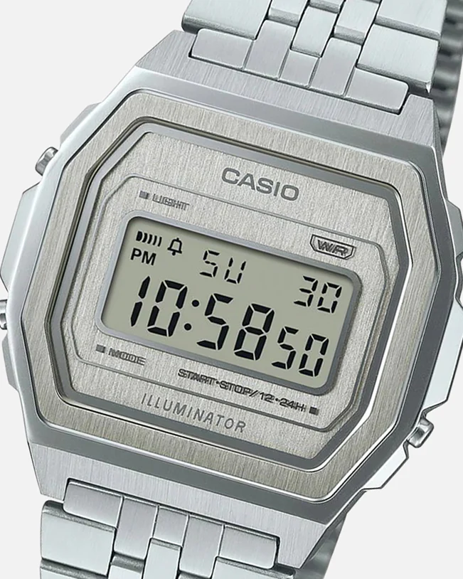 Casio A1000A-7D Watch Silver - Image 2