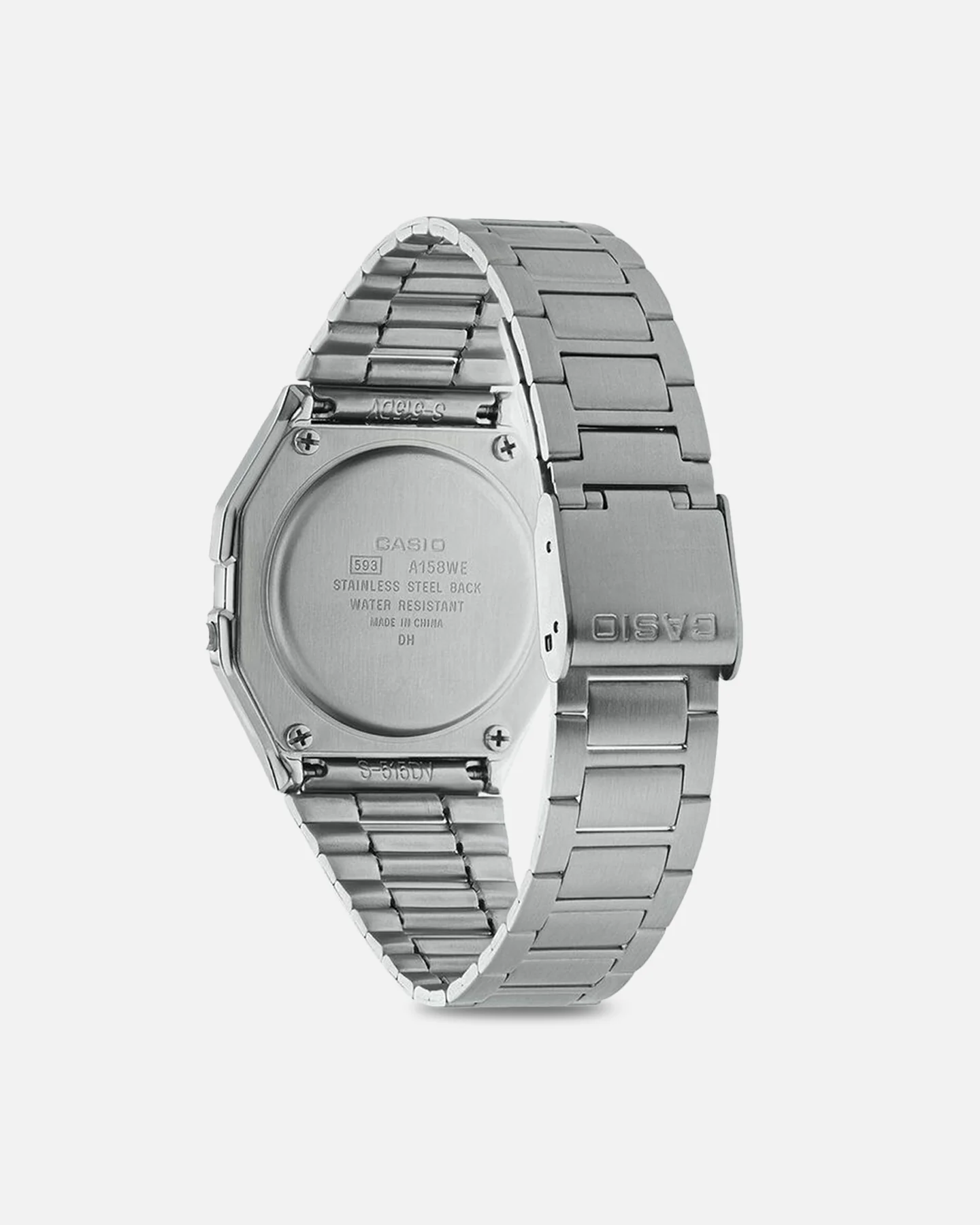 Casio A158WEA-1D64 Watch Silver/Black - Image 4