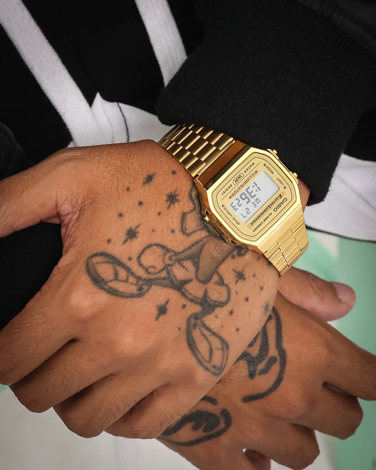Casio A168WG-9W Gents Digital Watch Gold - Image 3