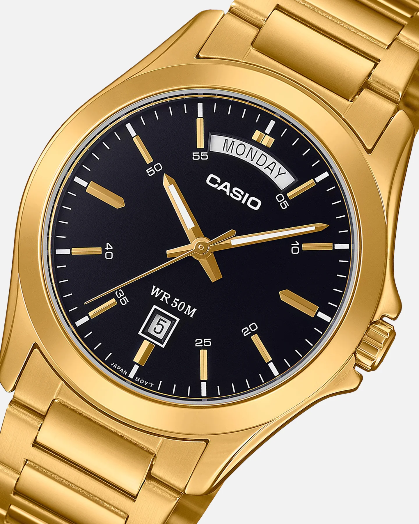 Casio MTP1370G-1A Watch Gold/Black - Image 3