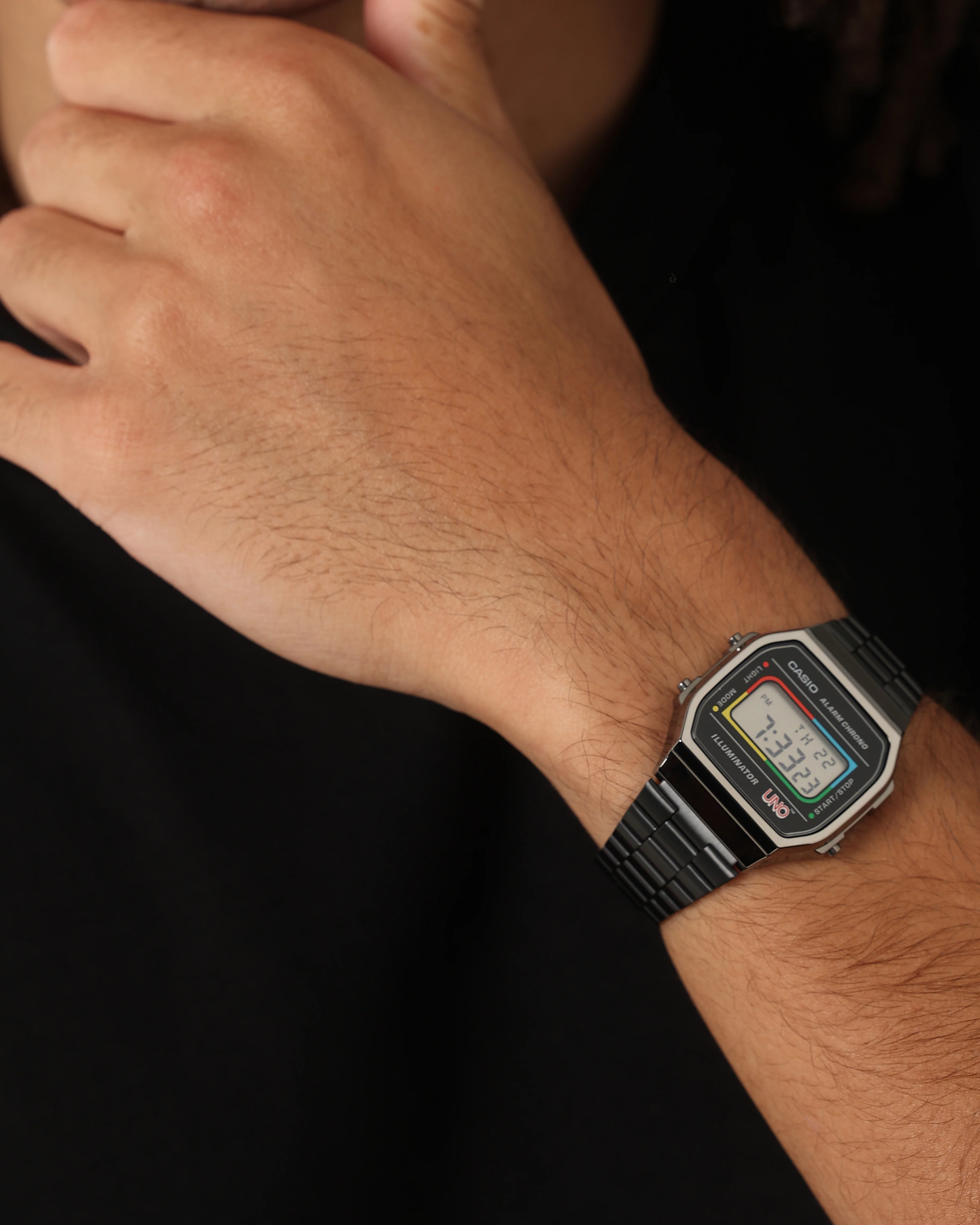 Casio X UNO A168WEUC-1A Watch Silver/Black - Image 2