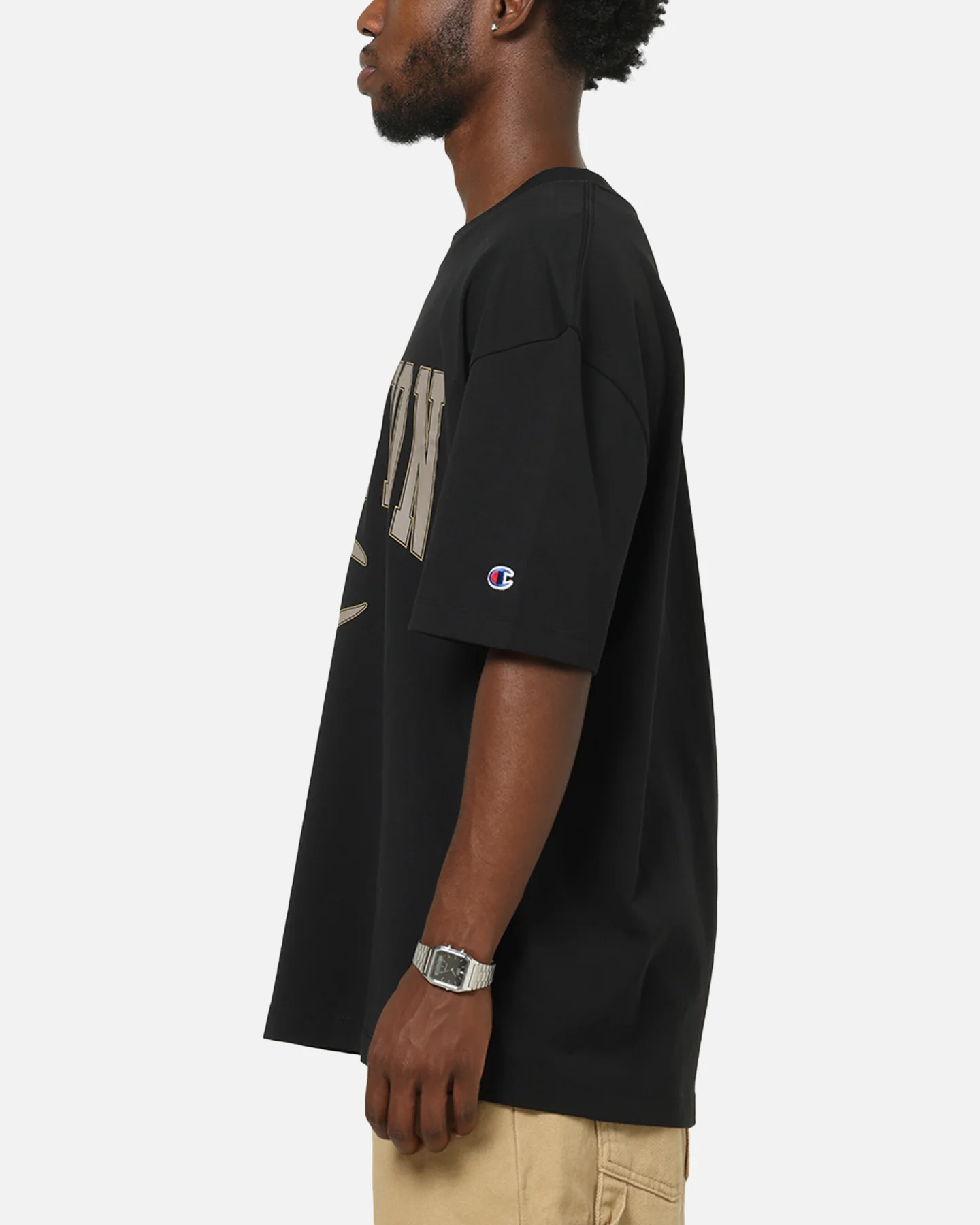 Champion CH Crew Athletic T-Shirt Black - Image 5