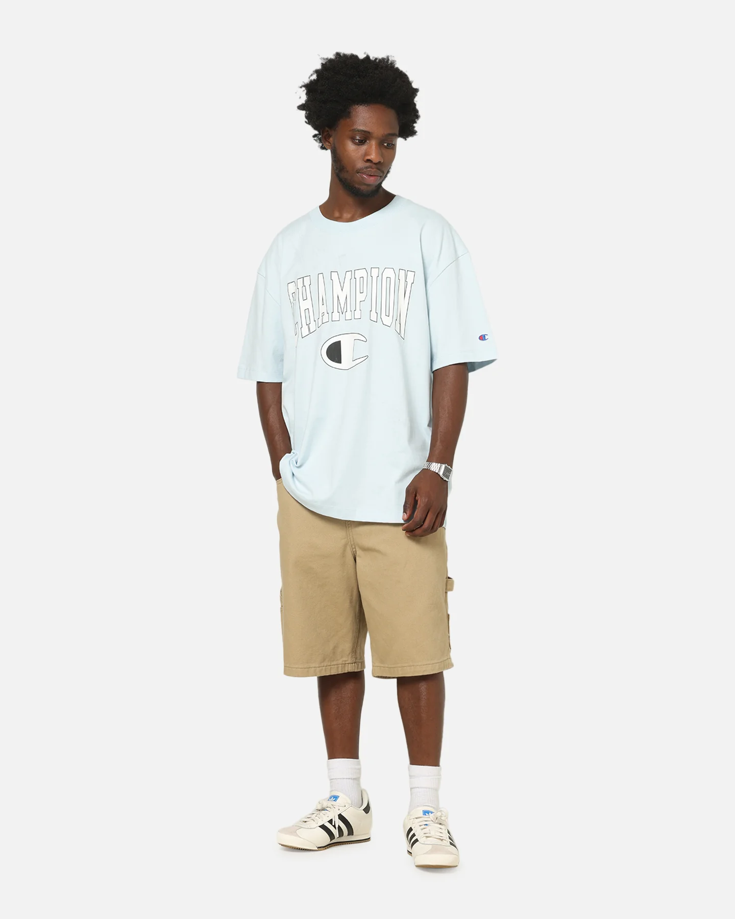 Champion CH Crew Athletic T-Shirt Blue - Image 2