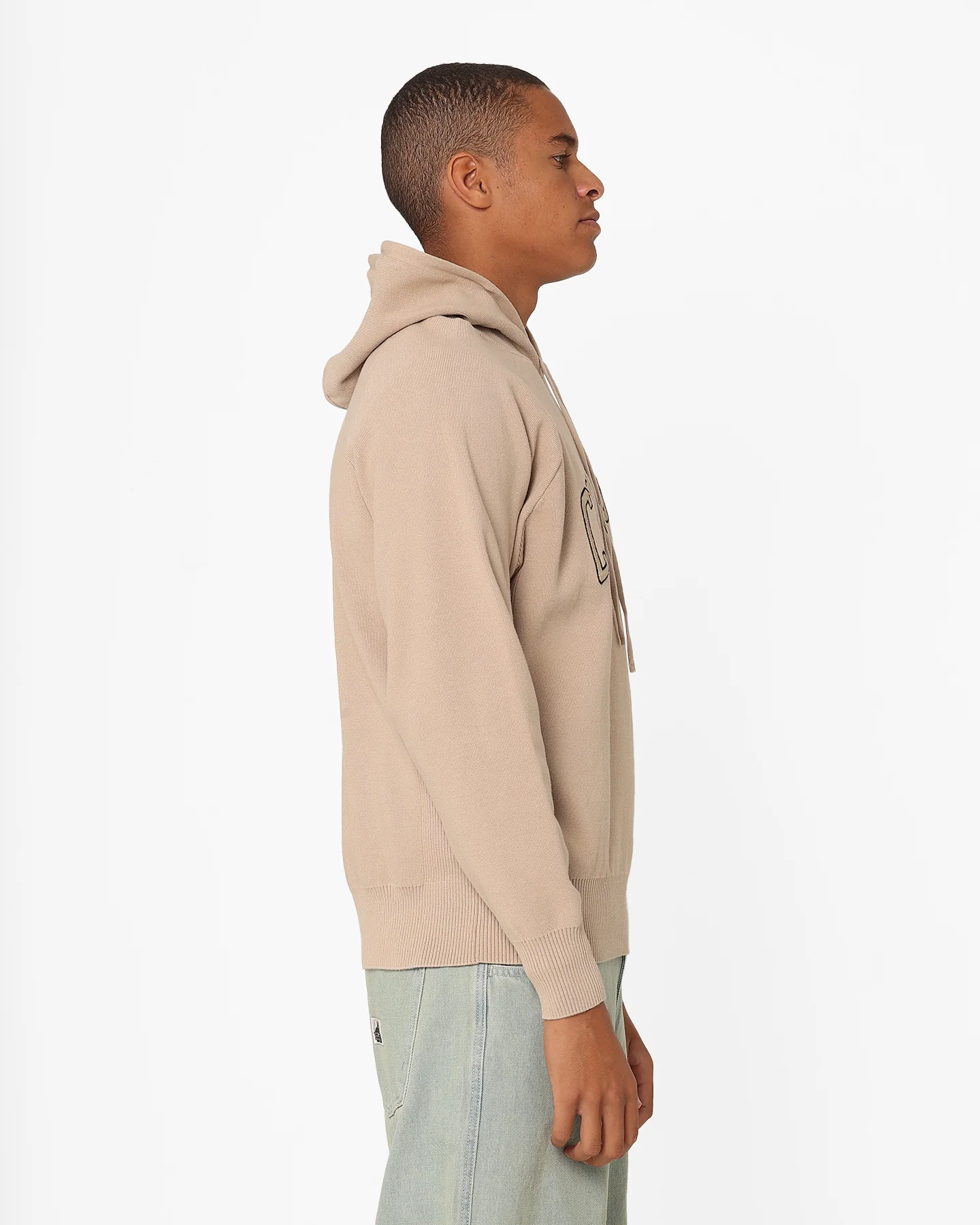 Champion Lifestyle Knitted Hoodie Cafe Latte - Image 6