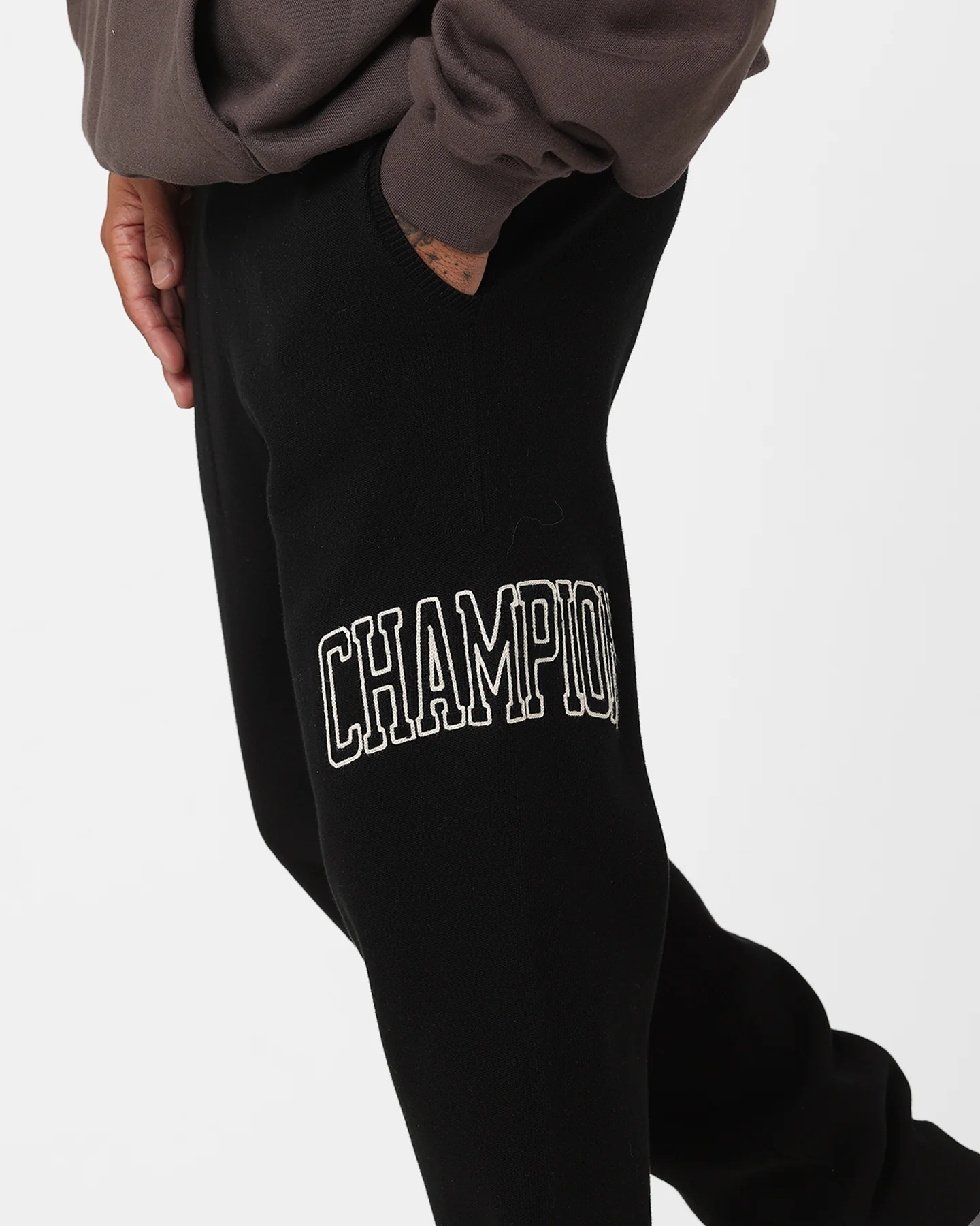 Champion Lifestyle Knitted Joggers Black - Image 6
