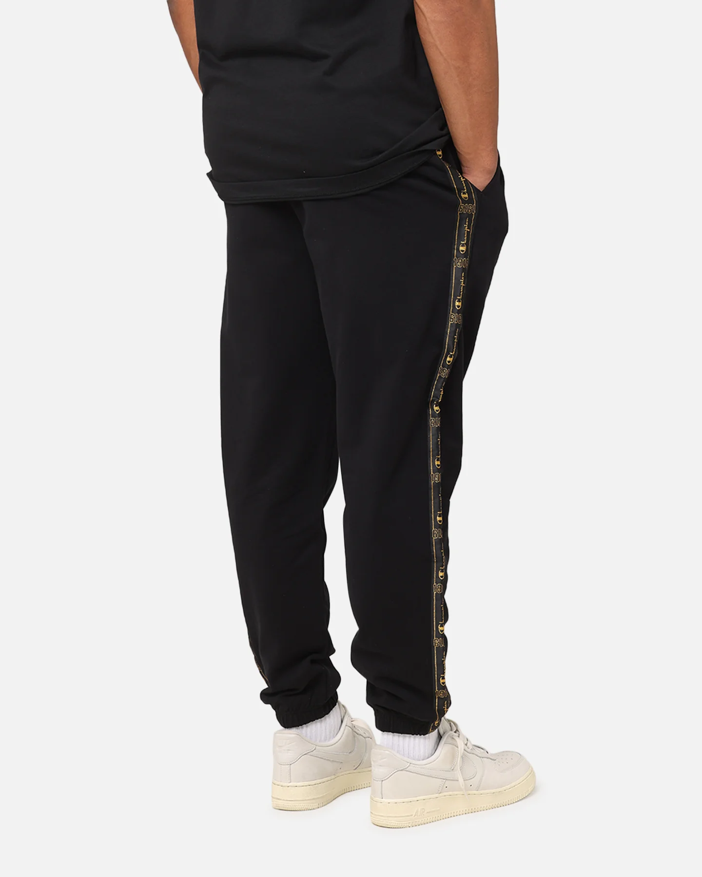 Champion Lux Taping Joggers Black - Image 5