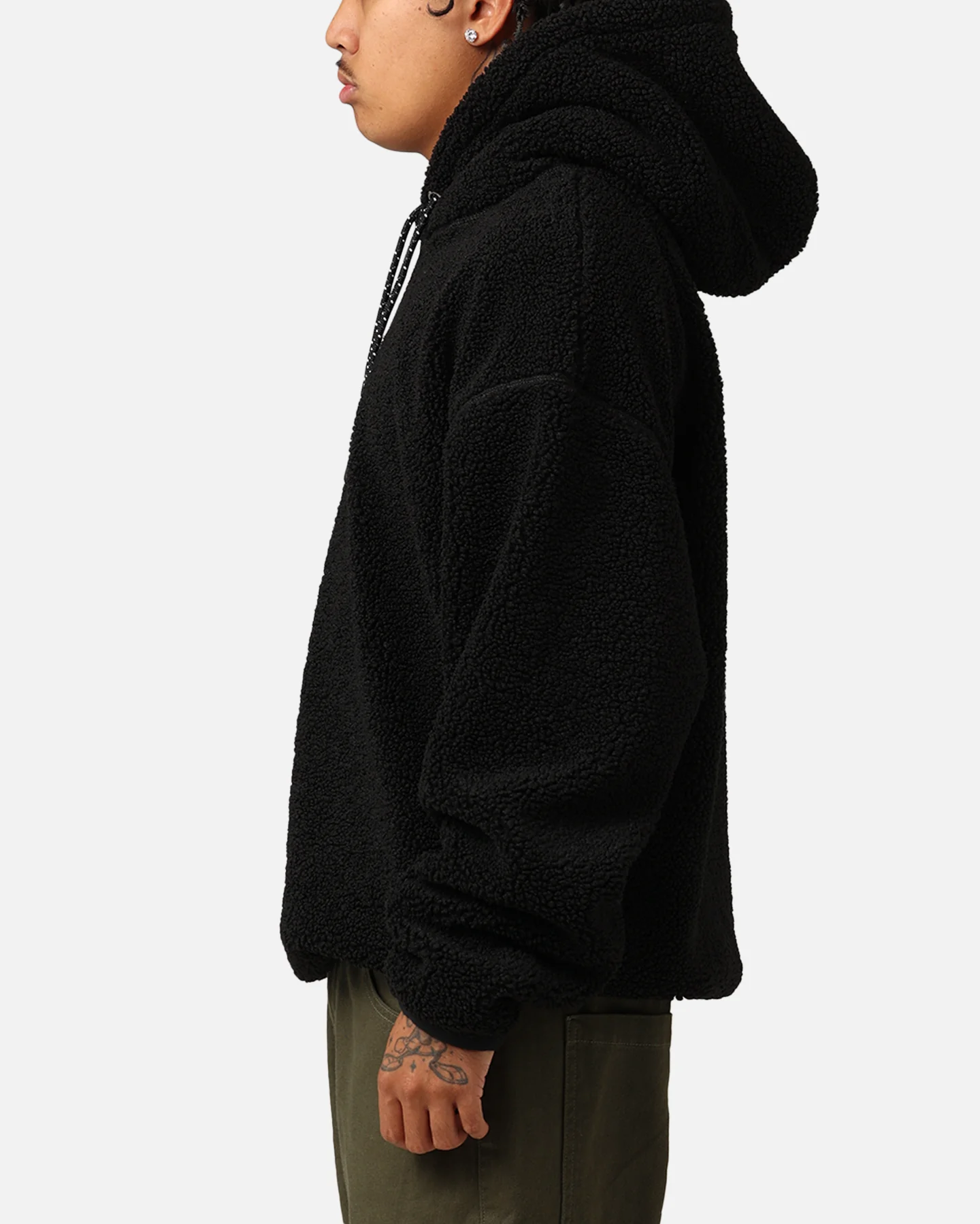 Champion Reb Element Sherpa Fleece Hoodie Black - Image 6