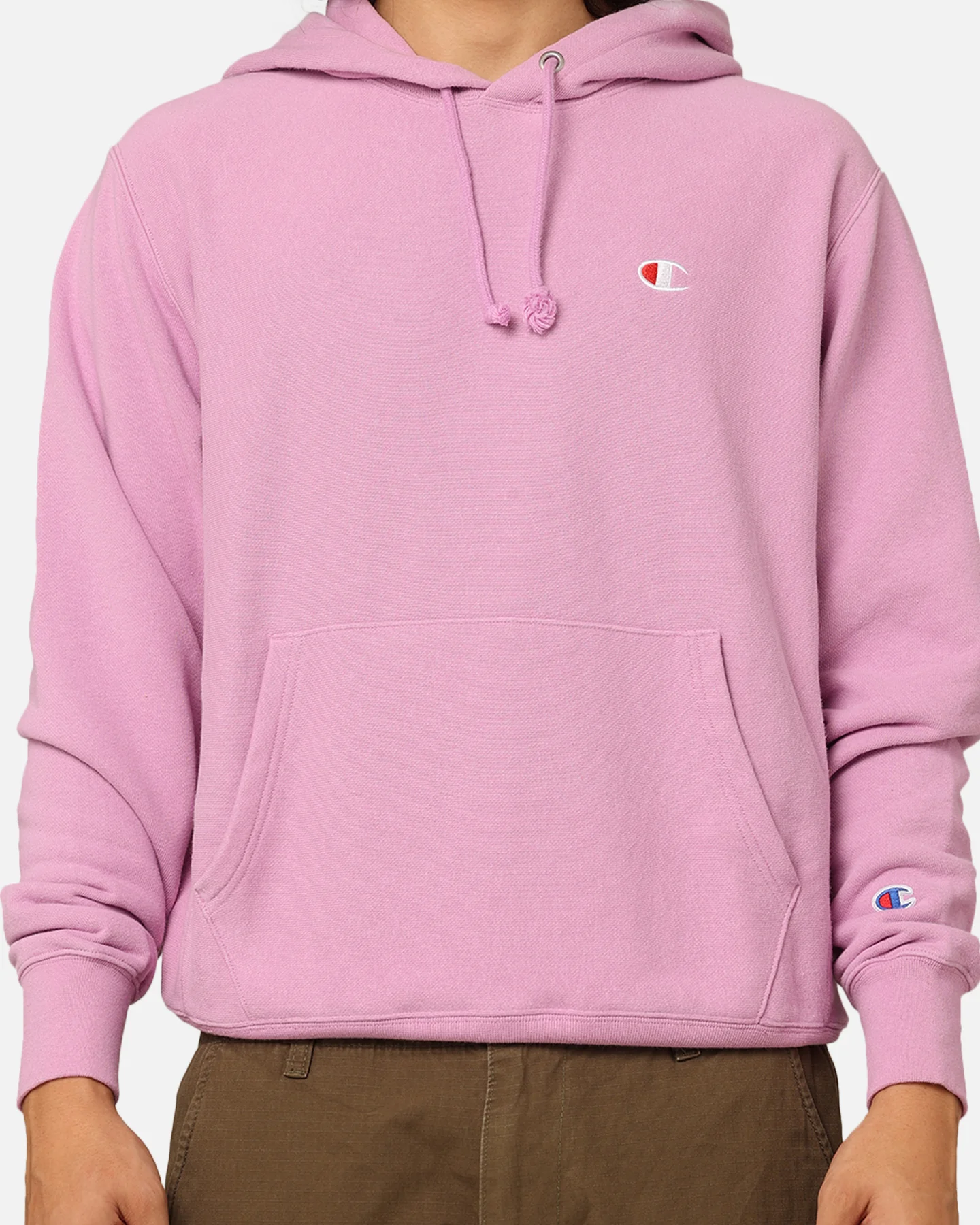 Champion Reverse Weave French Terry Hoodie Mauve - Image 3