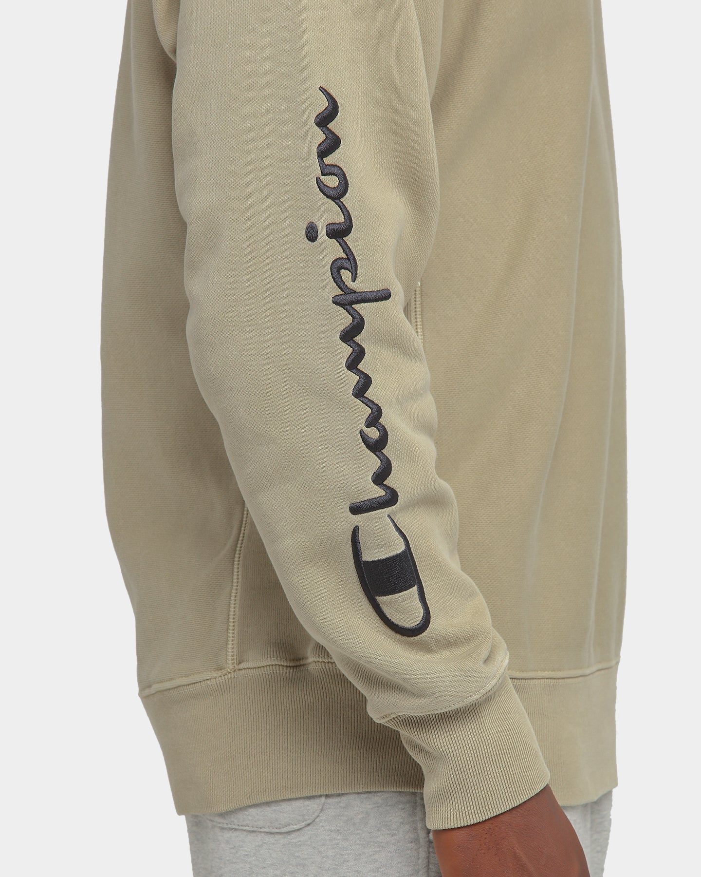 Champion Rev Weave Multi Script Crew American Khaki - Image 4