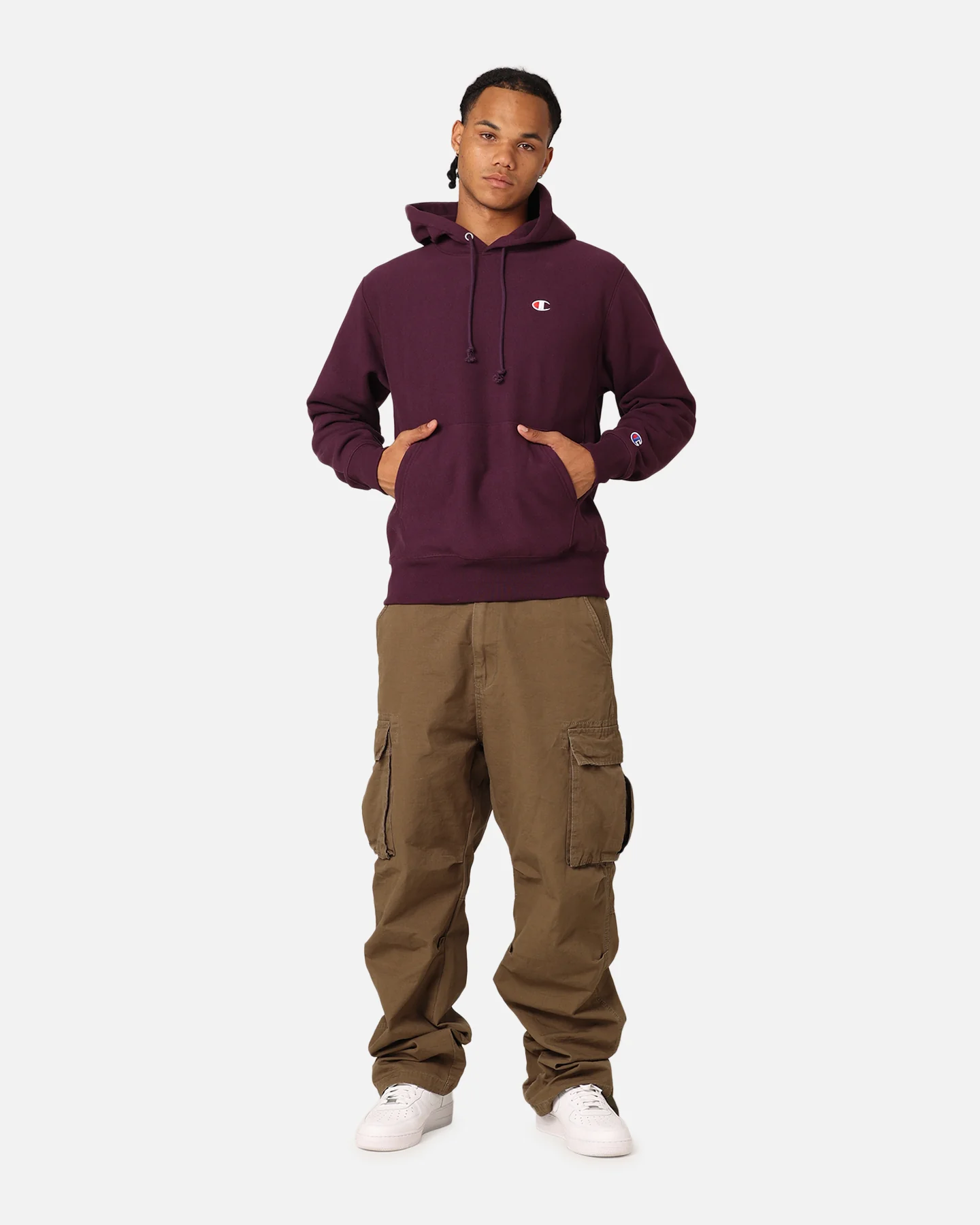 Champion Reverse Weave Small C Hoodie Fake Empire - Image 2