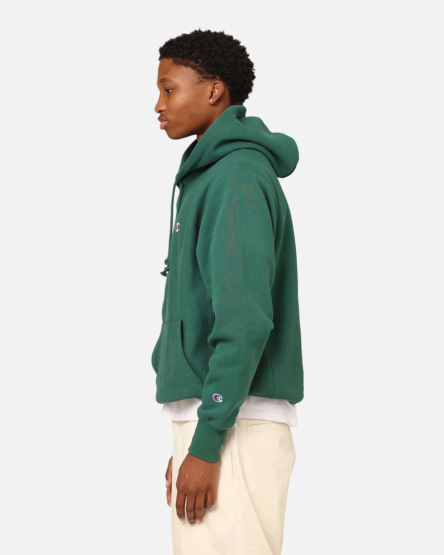 Champion Reverse Weave Small C Hoodie Spruce Willis - Image 6