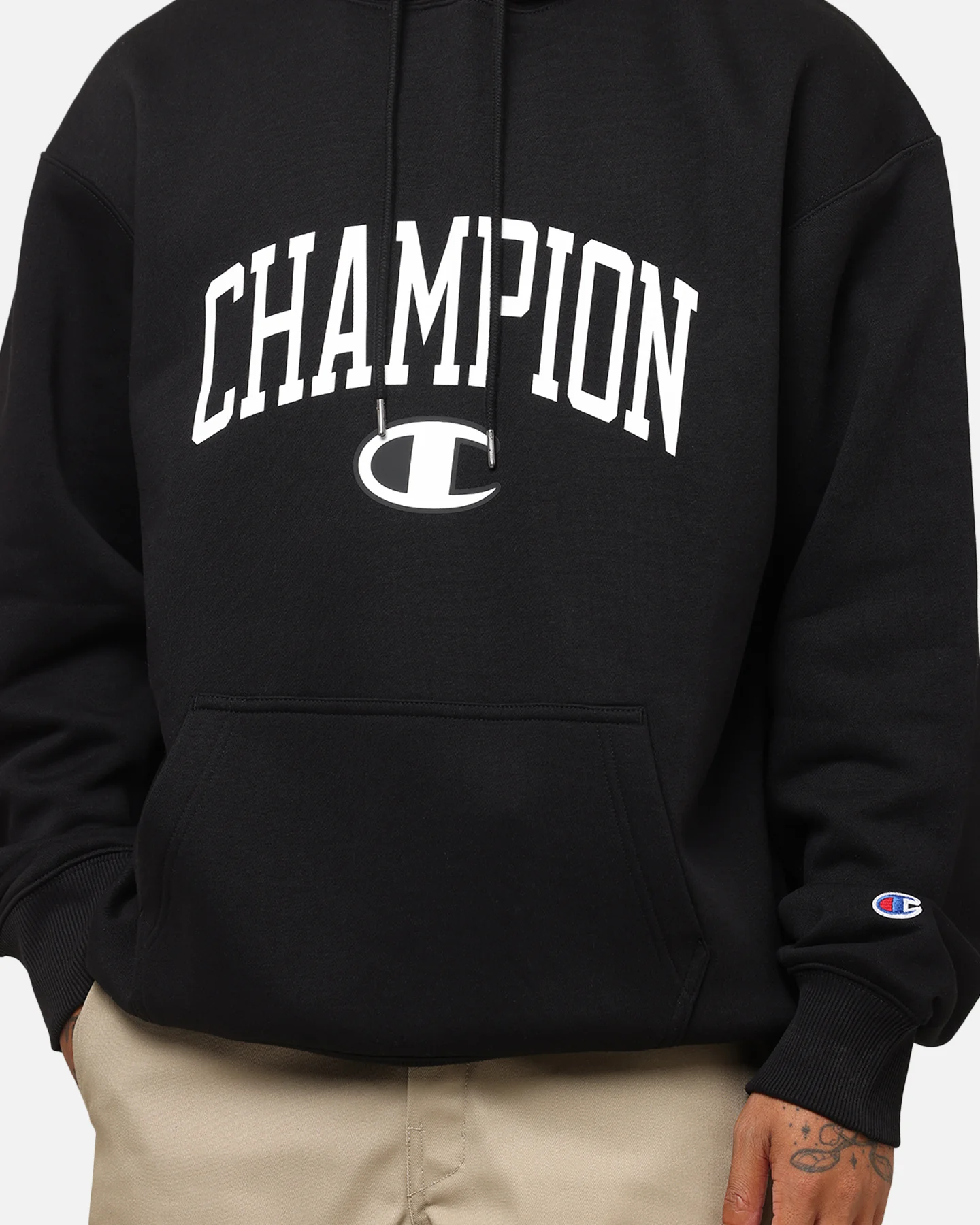 Champion Rochester Graphic Hoodie Black - Image 6
