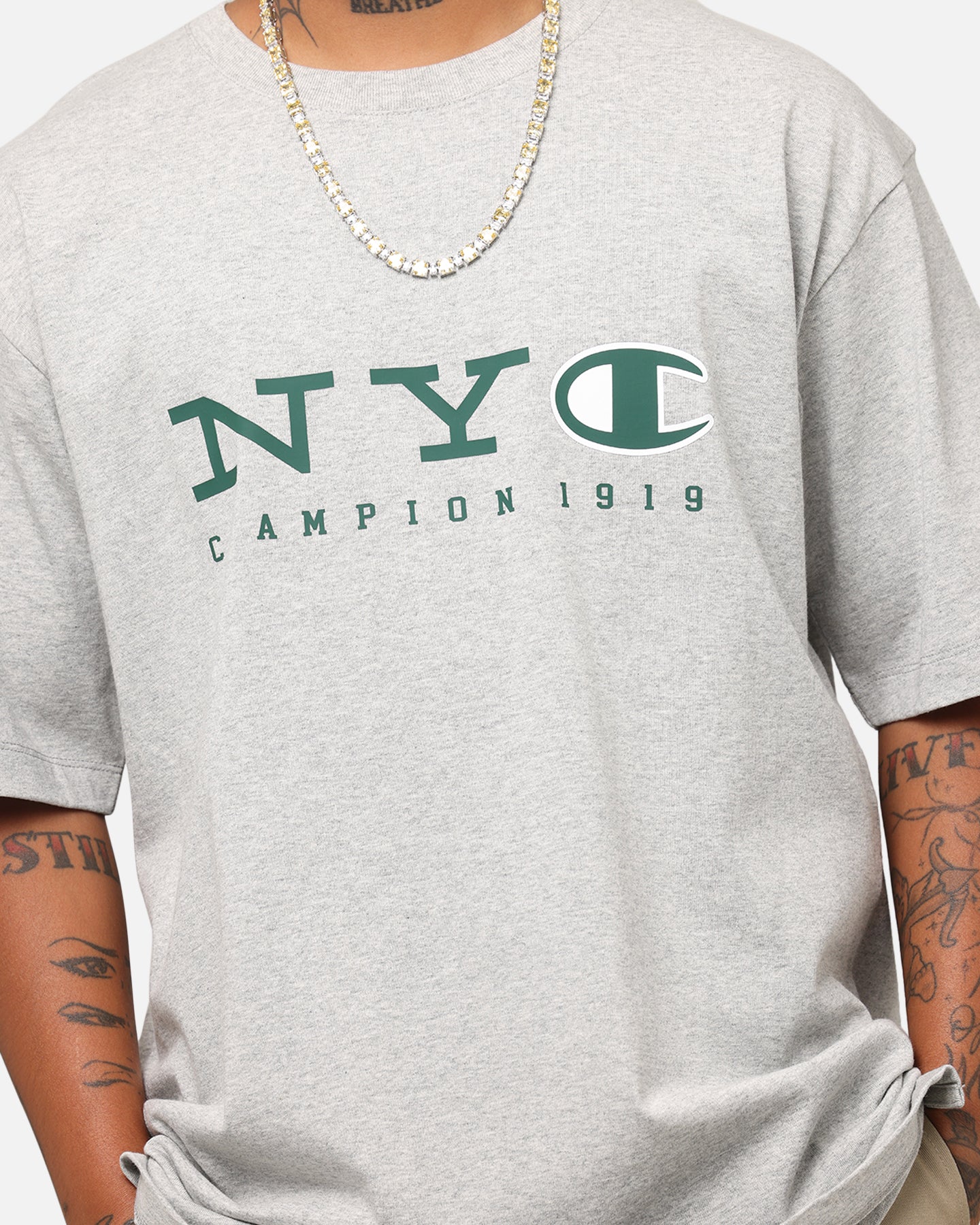 Champion Rochester Graphic T-Shirt Grey - Image 6