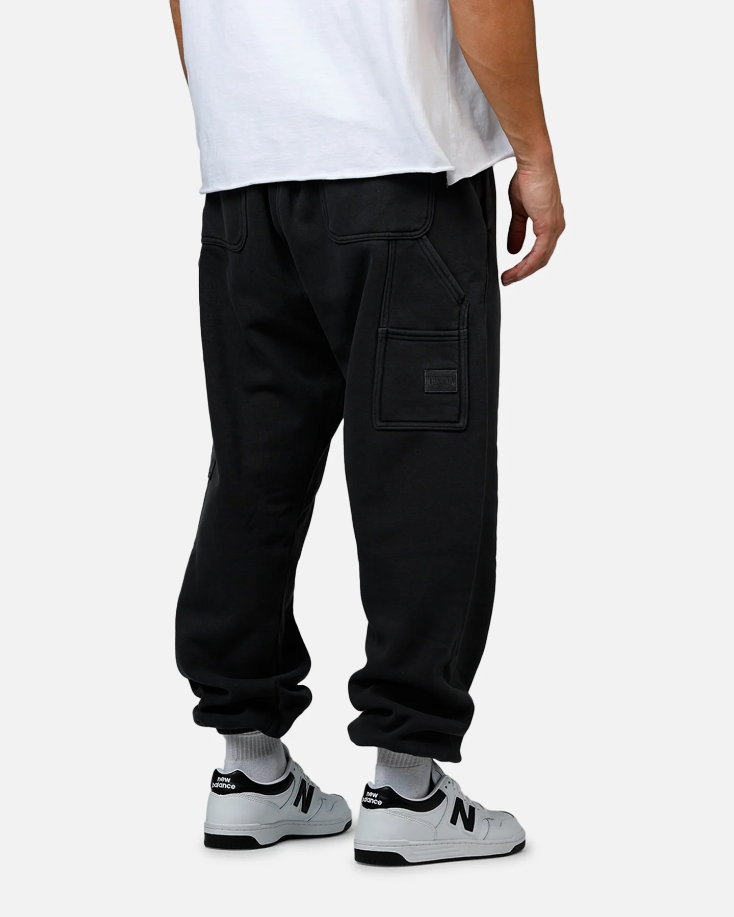 Champion RW Carpenter Track Pants Washed Black - Image 3
