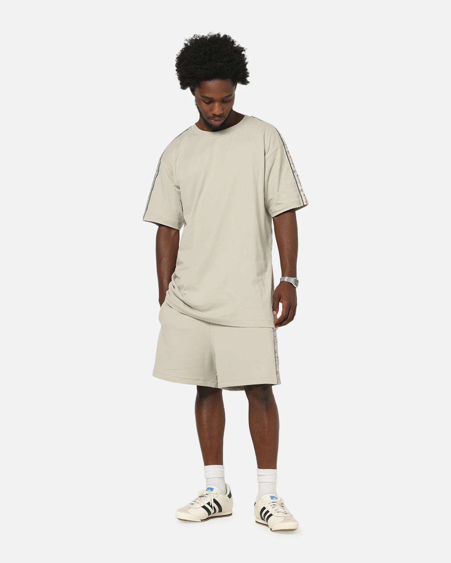 Champion SPS Lux Taping T-Shirt Beige - Image 2