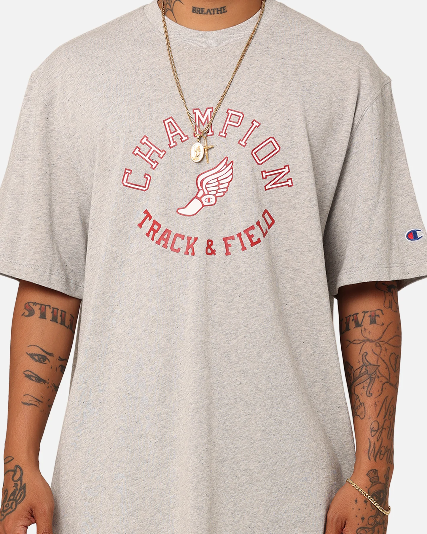 Champion Wing Graphic T-Shirt Rubis - Image 3