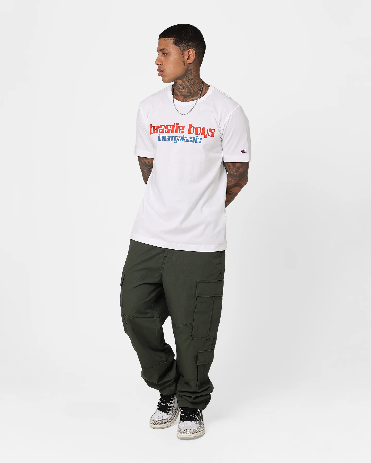 Champion X Beastie Boys Intergalactic T-Shirt White - Image 3