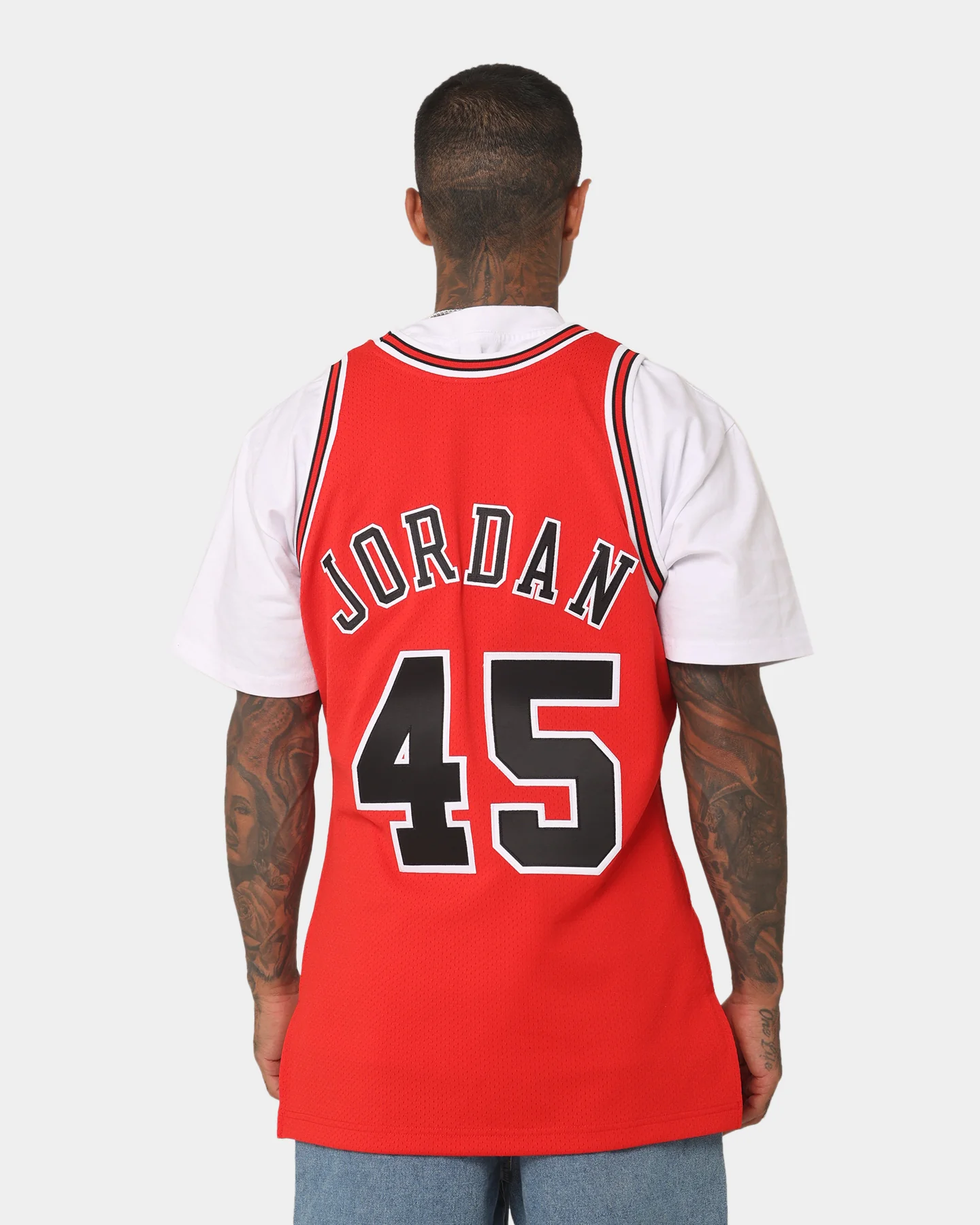 Mitchell & Ness Chicago Bulls Michael Jordan #45 Road '94-'95 Authentic Jersey Red - Image 6
