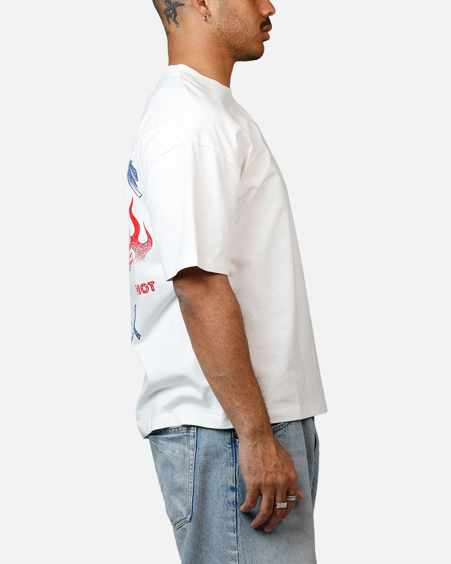 Criminal Damage Hot Sauce T-Shirt Off White - Image 4