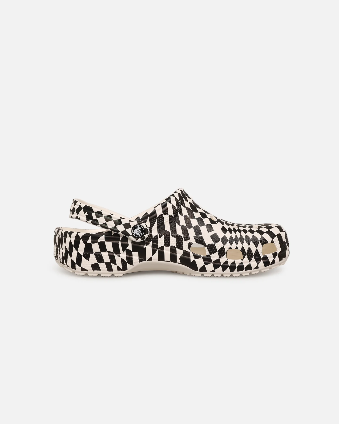 Crocs Class Warped Check Classic Clog White/Black - Image 4