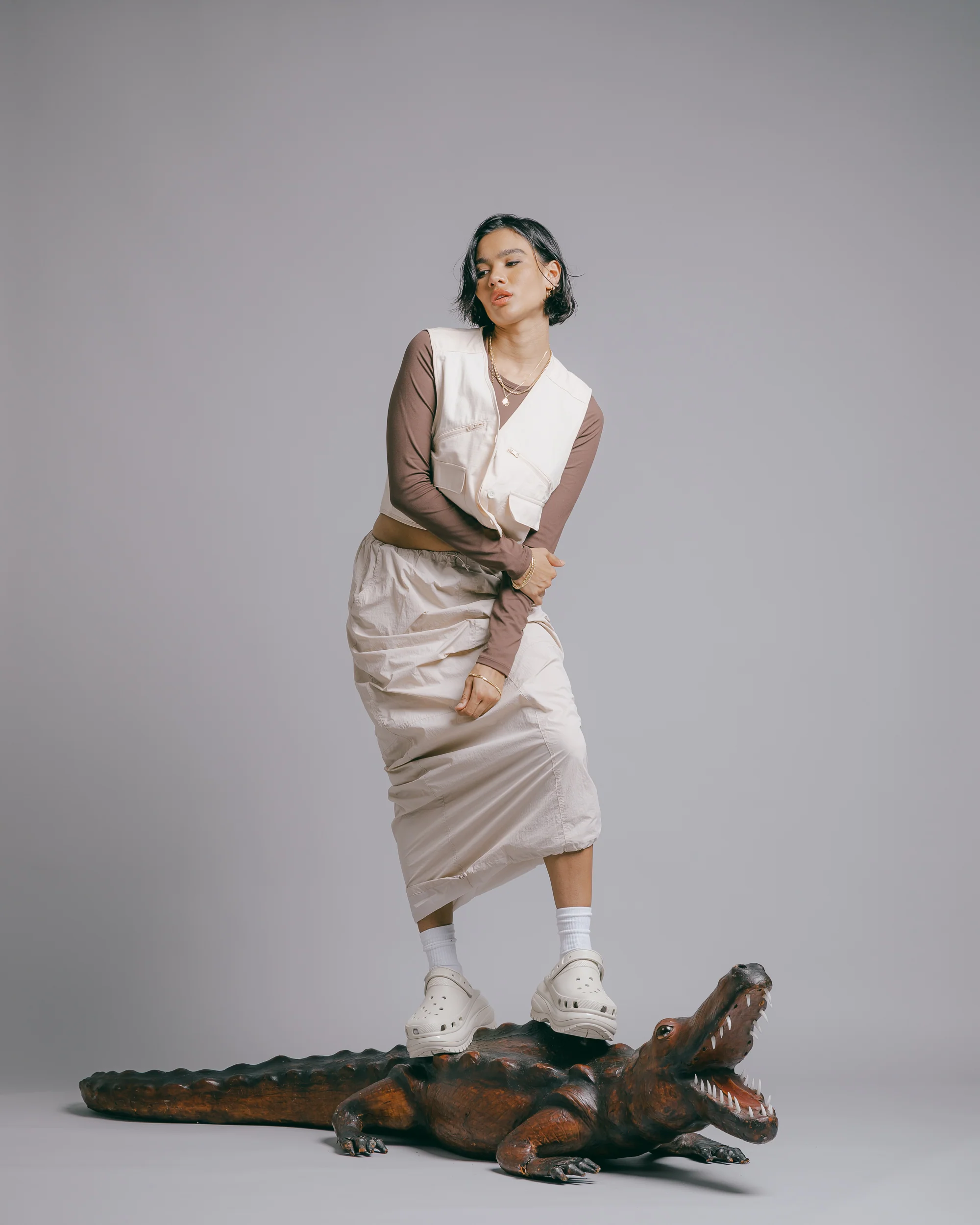Crocs Mega Crush Clog Bone - Image 2