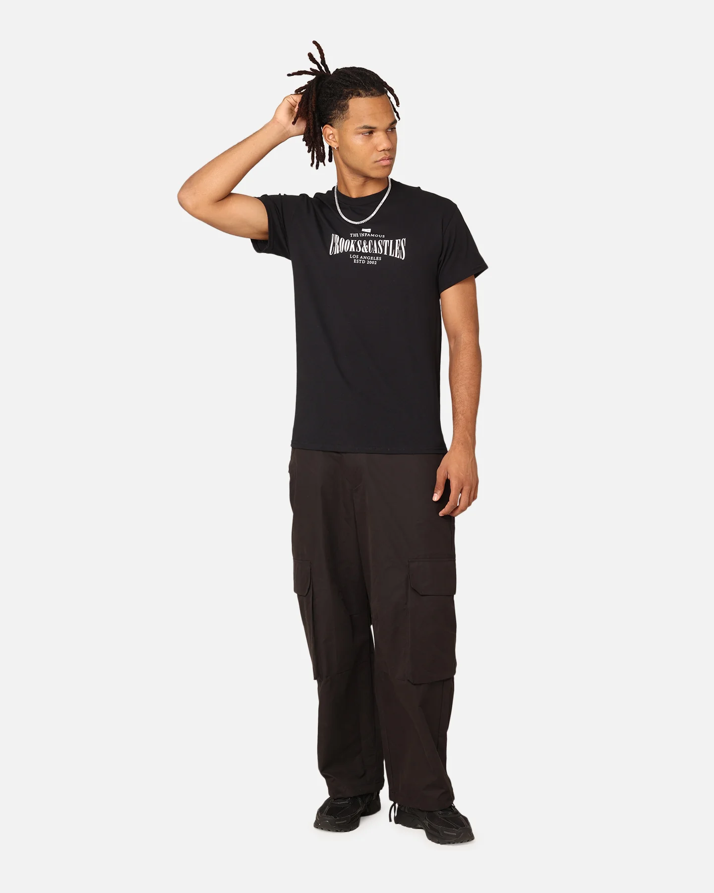 Crooks & Castles Infamous T-Shirt Black - Image 2