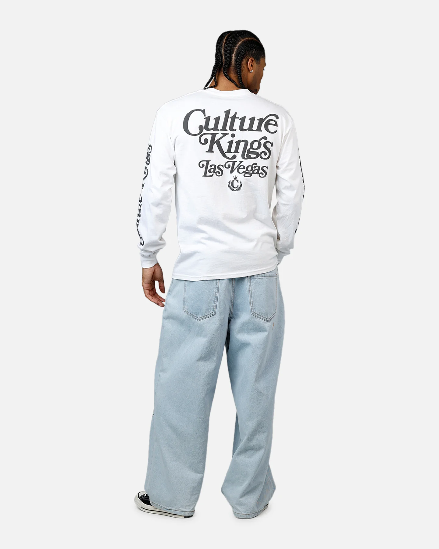 Culture Kiings Las Vegas Long Sleeve T-Shirt White - Image 6