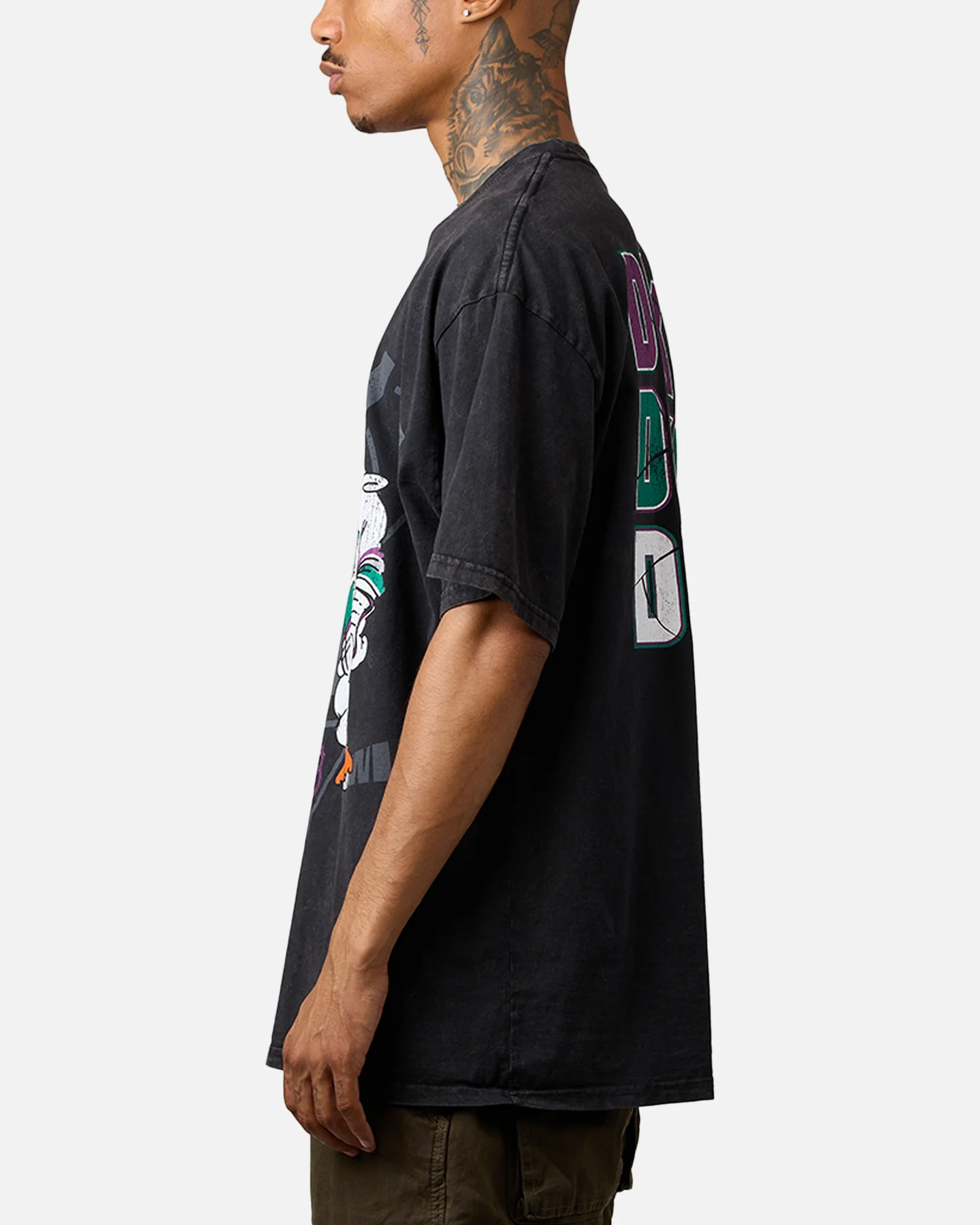 Culture Kings Anaheim Ducks Smash T-Shirt Washed Black - Image 5