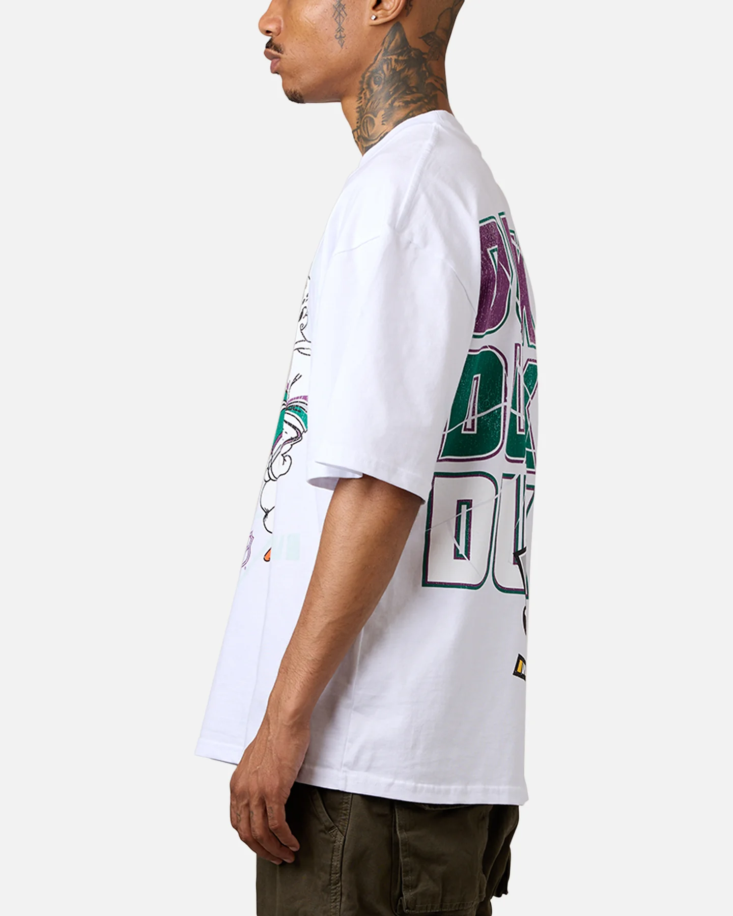Culture Kings Anaheim Ducks Smash T-Shirt White - Image 5
