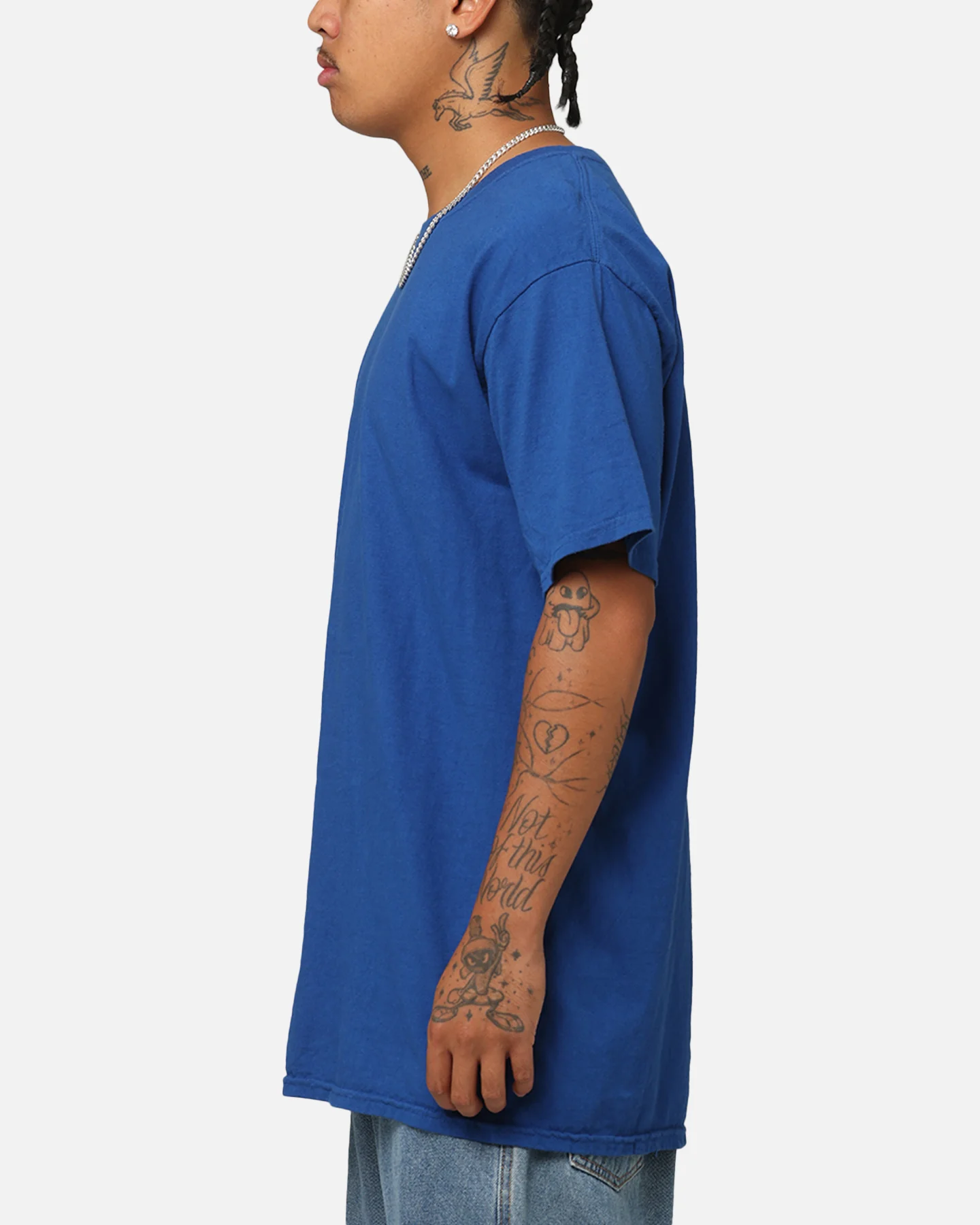 Culture Kings Basic T-Shirt Cobalt Blue - Image 5